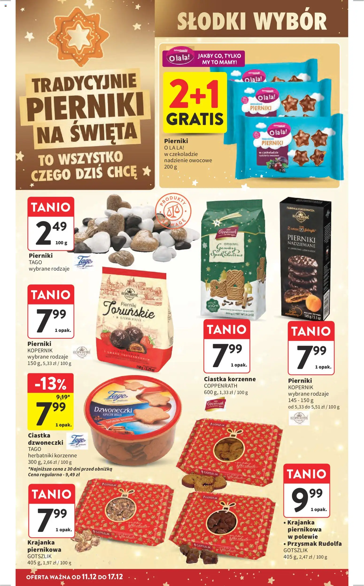 Intermarche Gazetka od 11.12.2025 | Strona: 41 | Produkty: Pierniki, Herbatniki, Ciastka korzenne, Ciastka