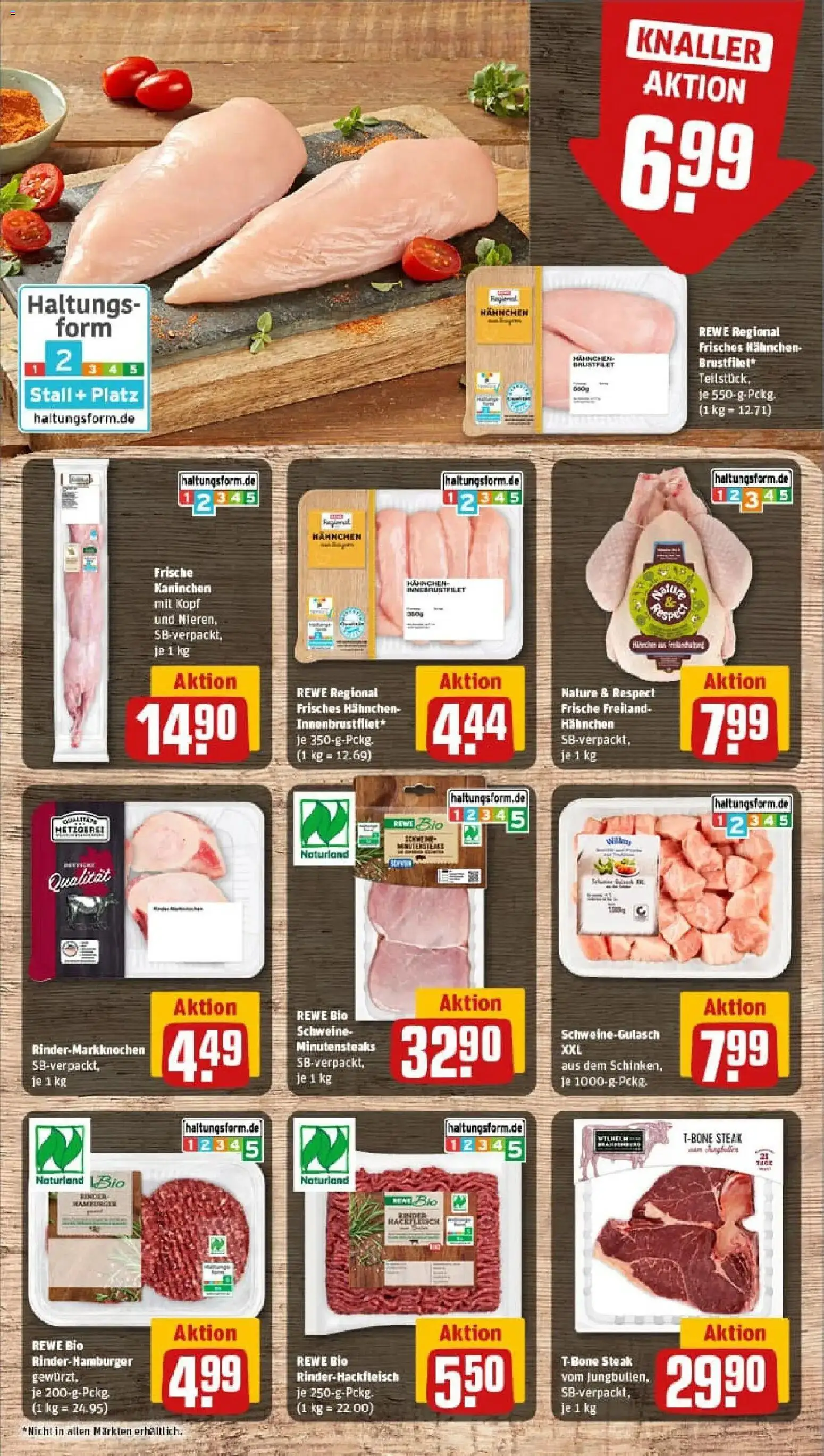 Rewe prospekt Helmbrechts	 – gültig ab 26.01.2026 | Seite: 10 | Produkte: Schweinegulasch, Hahnchen, Kaninchen, Steak