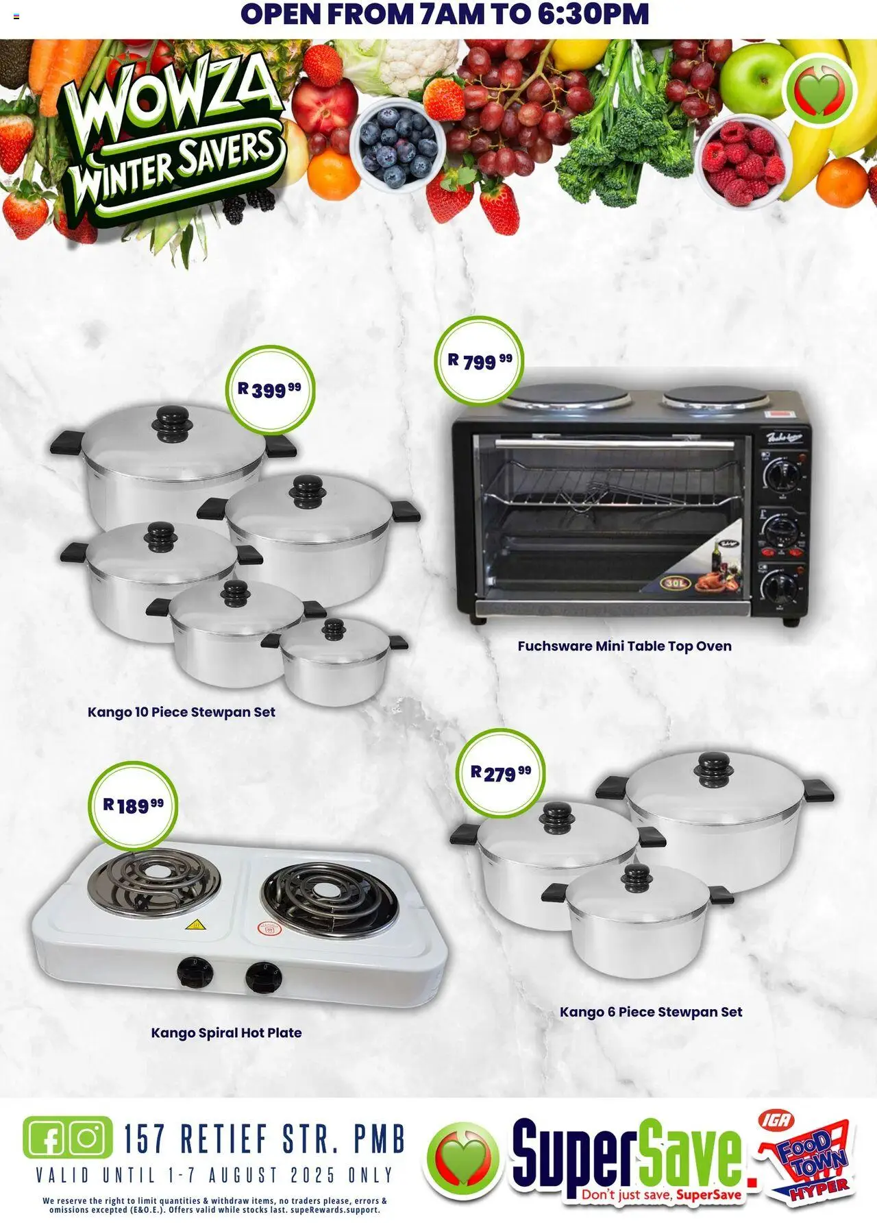 Super Save Specials │ valid from 08.08.2025 | Page: 4 | Products: Oven, Plate, Table, Hot plate