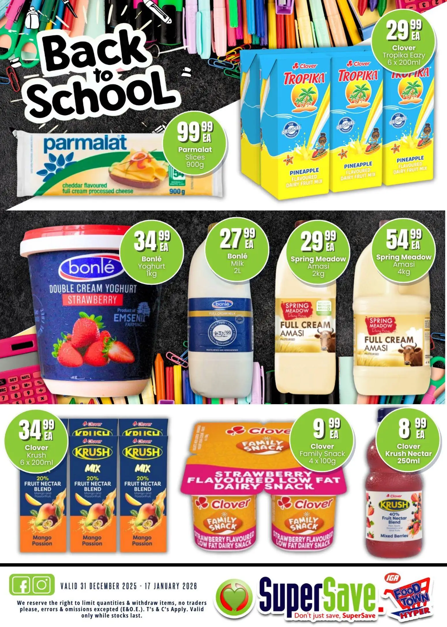 New Super Save catalogue – valid from 31.12.2025 | Page: 3 | Products: Yoghurt, Cream, Fruit, Mango