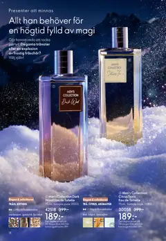 Men's Collection Dark Wood Eau de Toilette, 75 ml. Sample code 31003. Elegant & sofistikerad TRÄIG, KRYDDIG. Hög doftkoncentration svartpeppar, guaiacträ, ljus tobak - Förhandsvisning av reklamblad från butik Oriflame aktuell från 10.12.2025 | Sida: 18