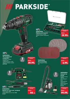 Katalog Parkside Kaufland - Pregled kataloga iz trgovine Kaufland, vrijedi od 29.10.2025 | Stranica: 5 | Proizvodi: Usisavač, Kliješta, Pila, Parkside
