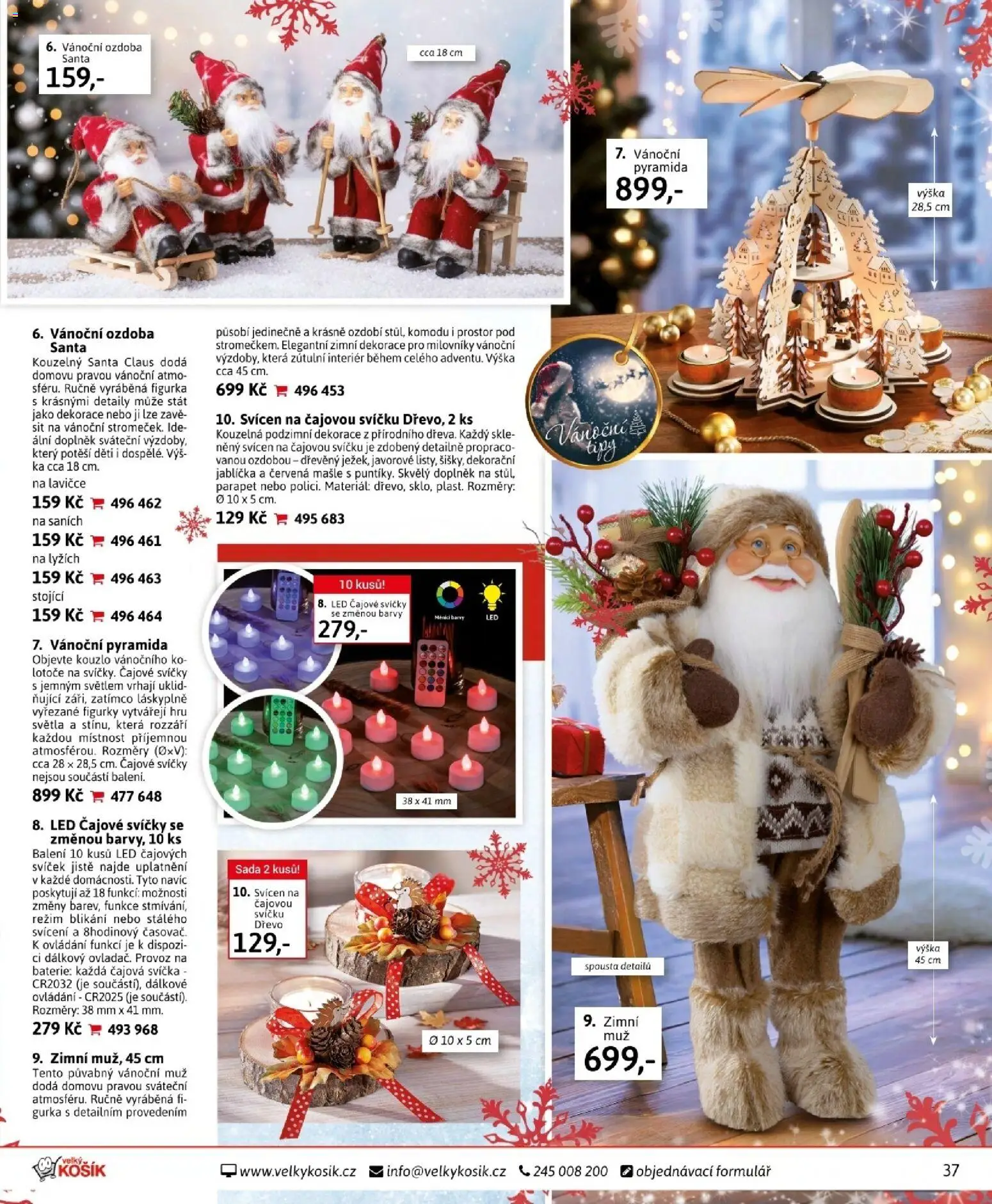 Velký Košík katalog prosinec 2025 od 01.12.2025 | Strana: 37 | Produkty: Čajové svíčky, Barvy, LED, Dekorace