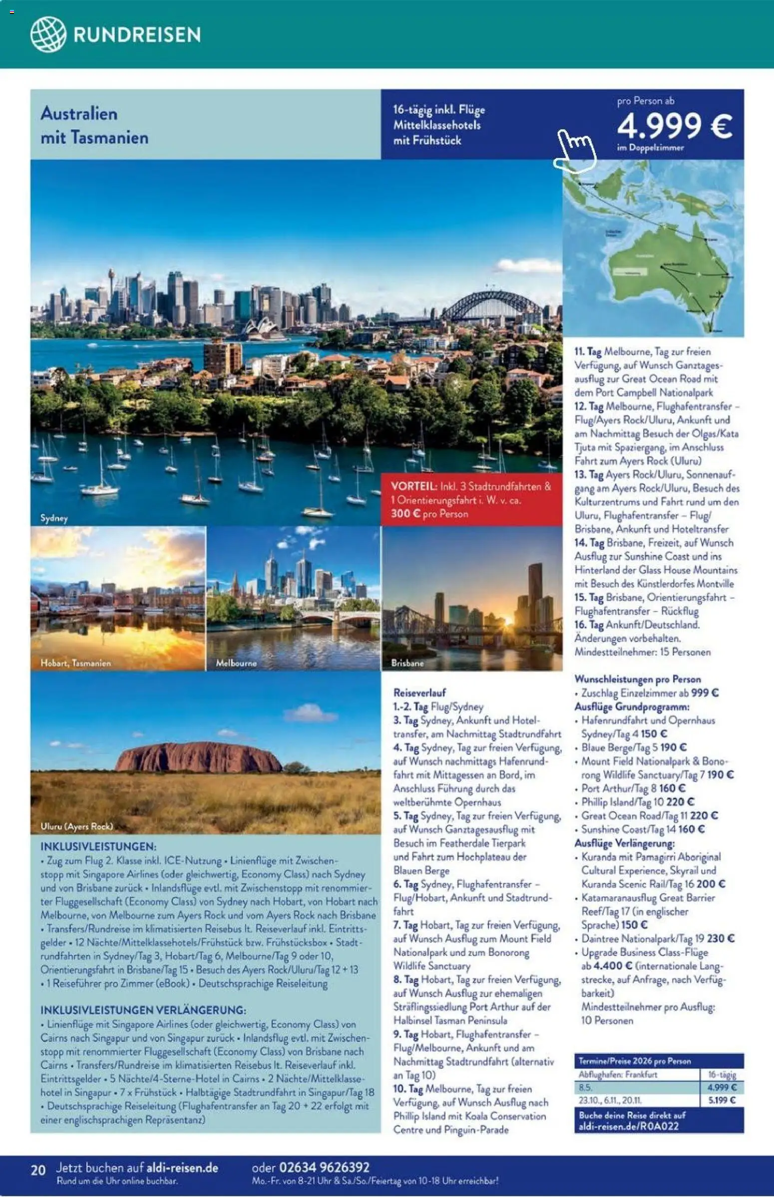 Aldi Reisen Prospekt 	 – gültig ab 01.01.2026 | Seite: 20