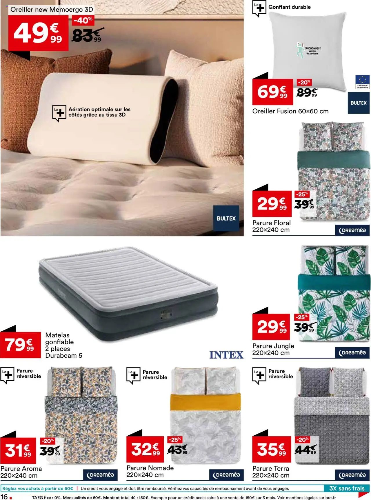  | Page: 16 | Produits: Matelas gonflable, Matelas, Oreiller