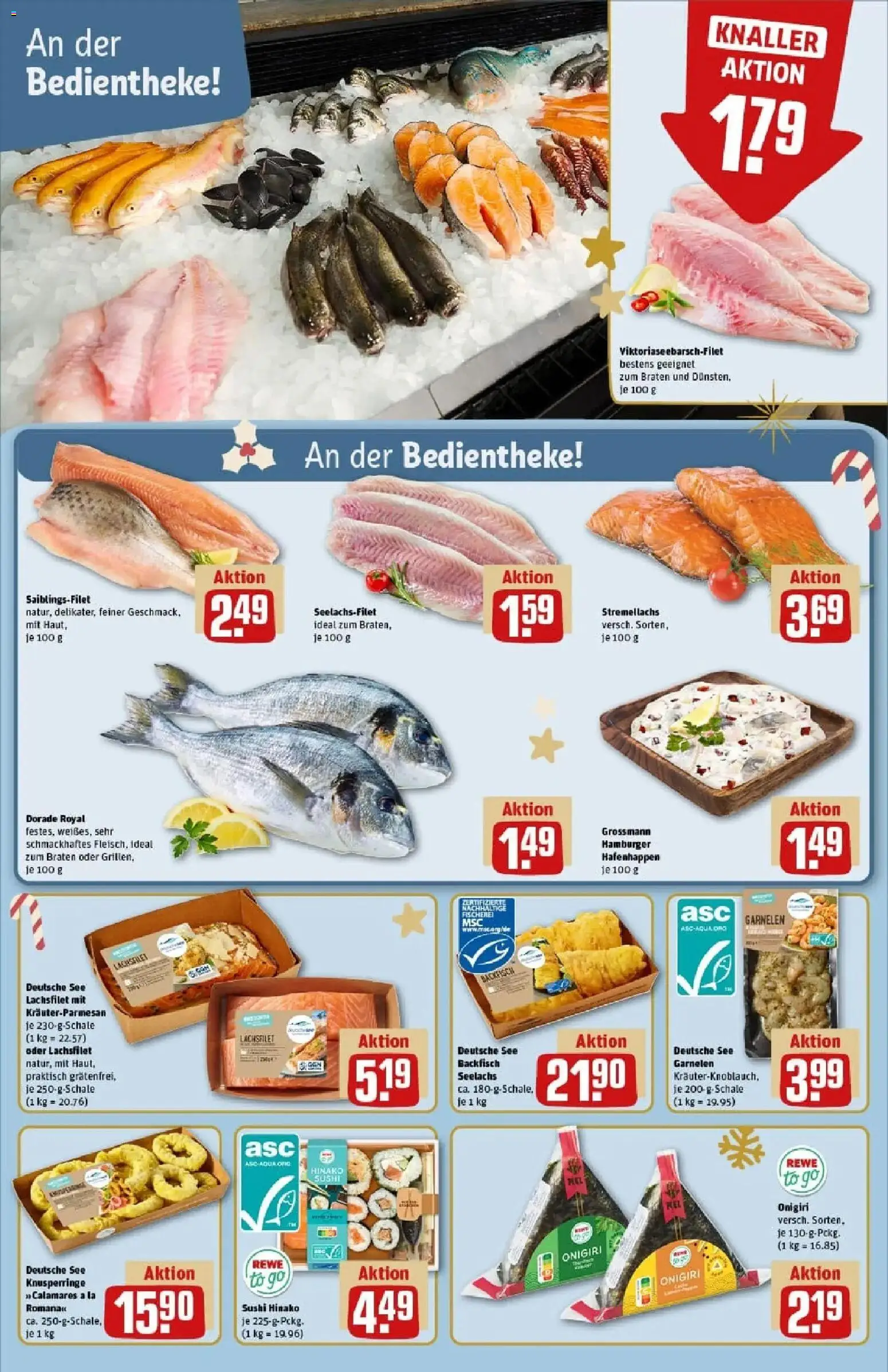 Rewe prospekt Hamburg 50 (Altona)	 – gültig ab 23.11.2025 | Seite: 9 | Produkte: Dorade, Garnelen