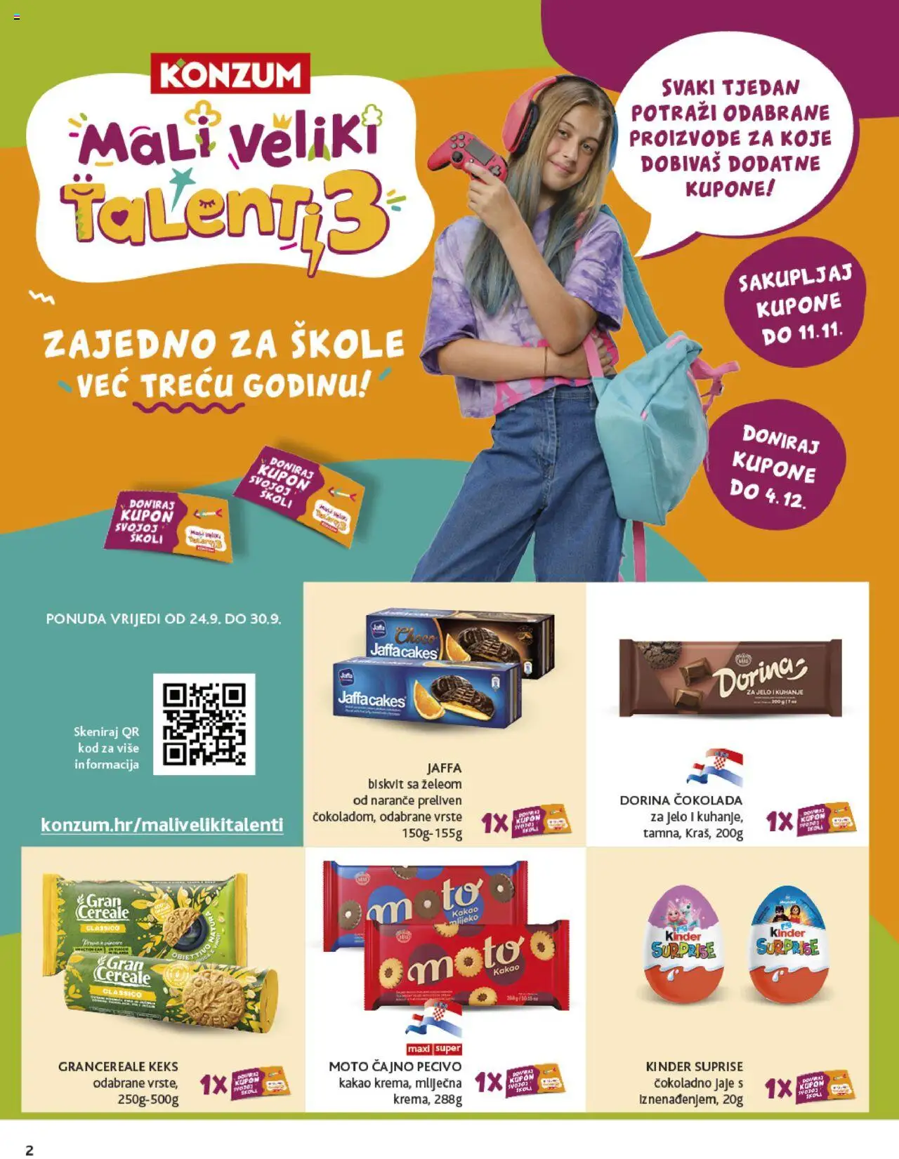 Konzum HR akciós ujság - amely érvényes a következő dátumtól: 24.09.2025 | Oldal: 2