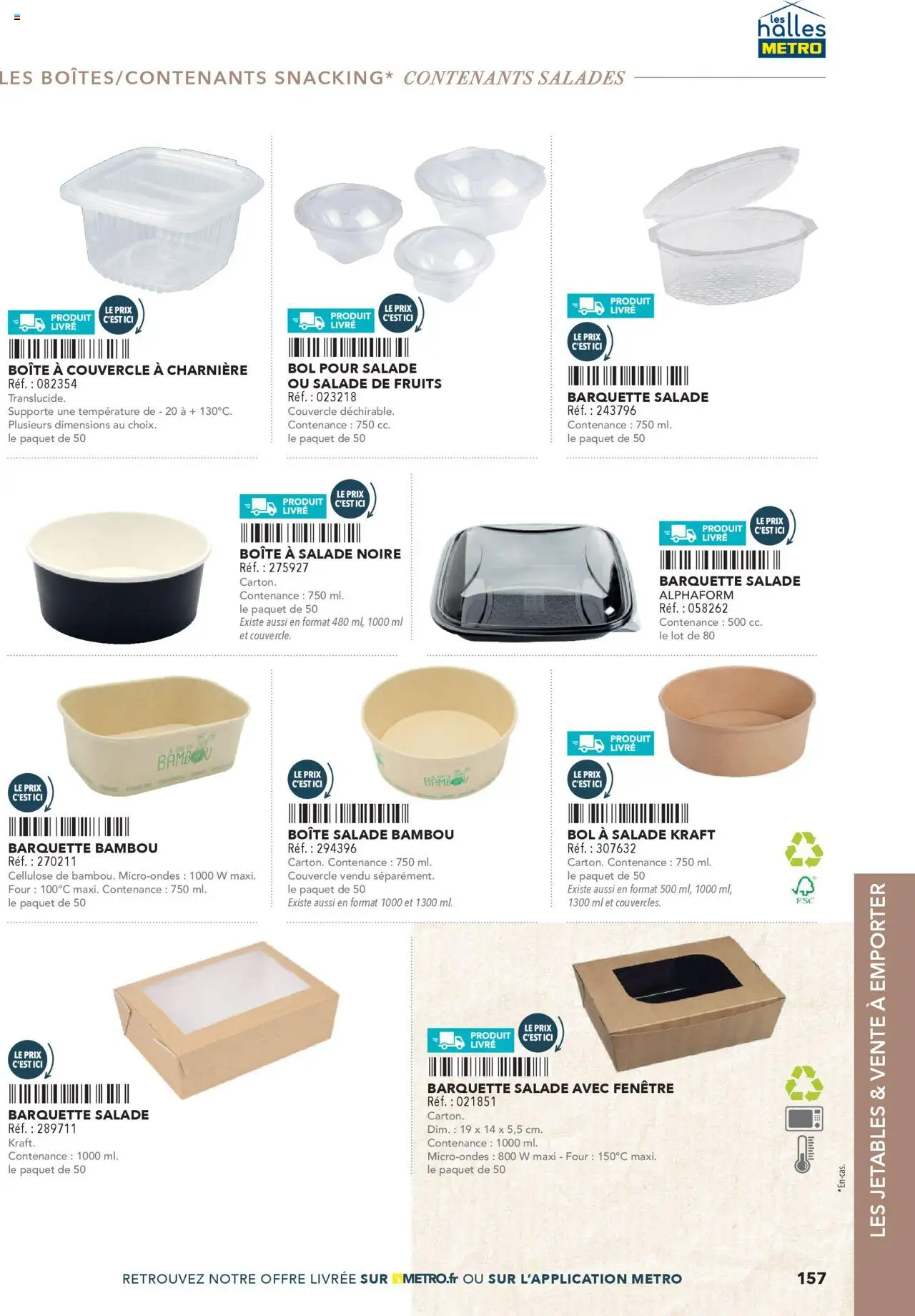  | Page: 157 | Produits: Salade, Four, Bol, Livre