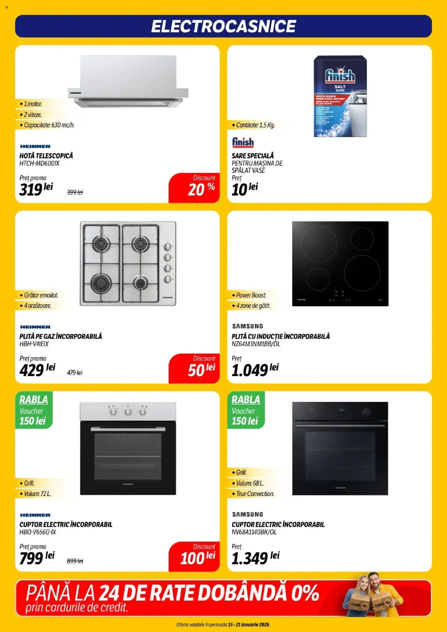 Noul catalog Flanco – valabil de la 15.01.2026 | Pagină: 16 | Produse: Cuptor, Plită, Apă, Sare