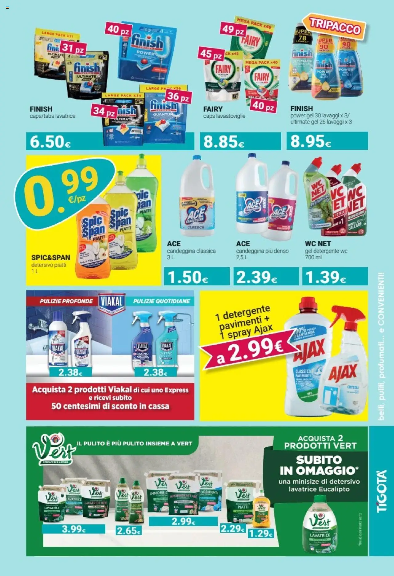 Volantino Tigotà del 01.10.2025 | Pagina: 19 | Prodotti: Detergente, Candeggina, Lavatrice, WC