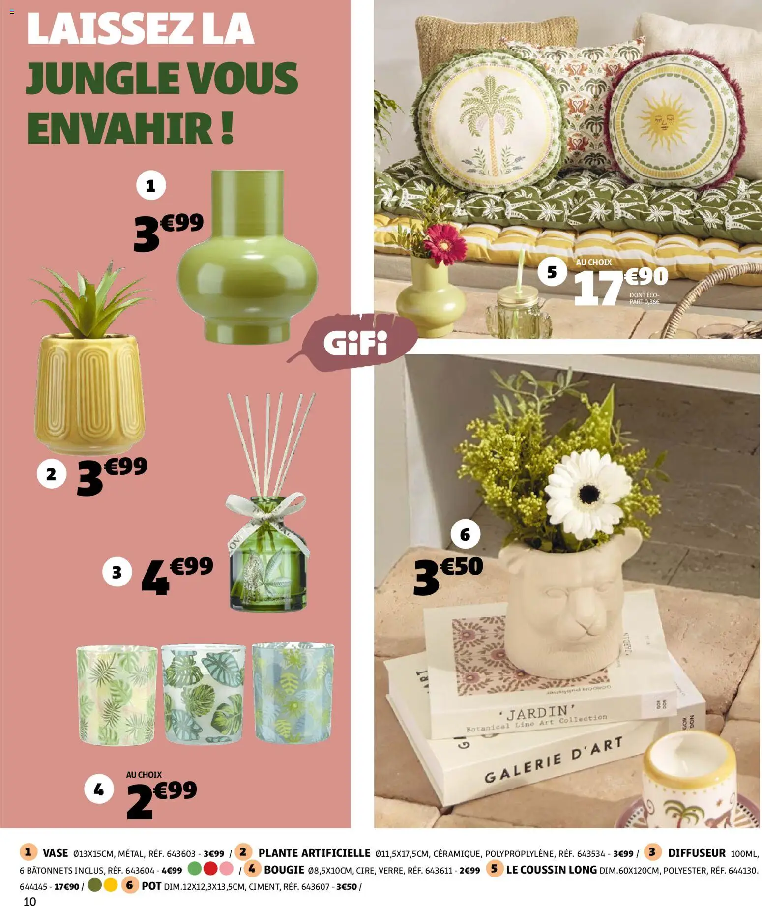 {H1} | Page: 10 | Produits: Diffuseur, Plante artificielle, Vase