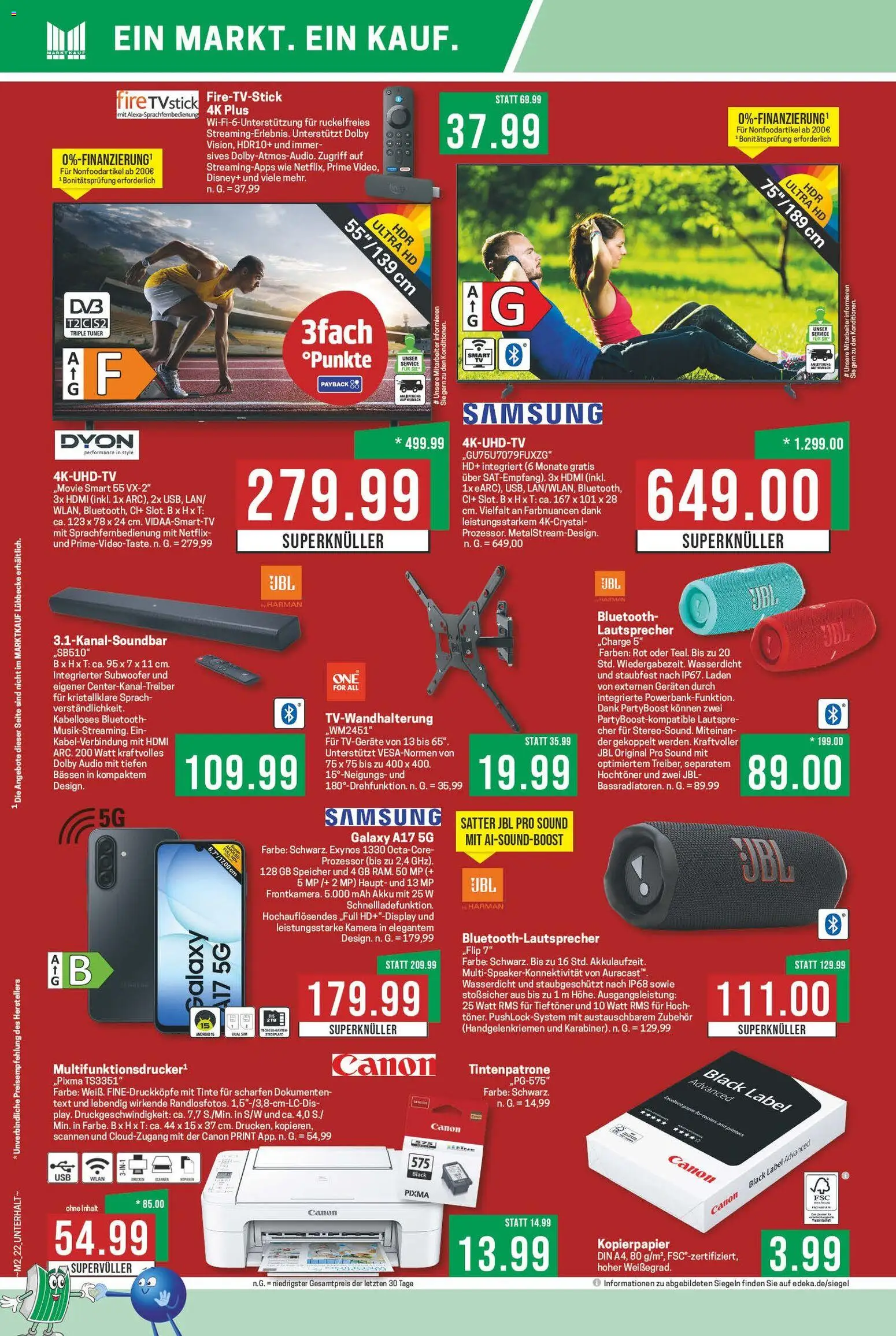 Marktkauf Prospekt 	 – gültig ab 05.01.2026 | Seite: 22 | Produkte: Kamera, Lautsprecher, Samsung, Audio