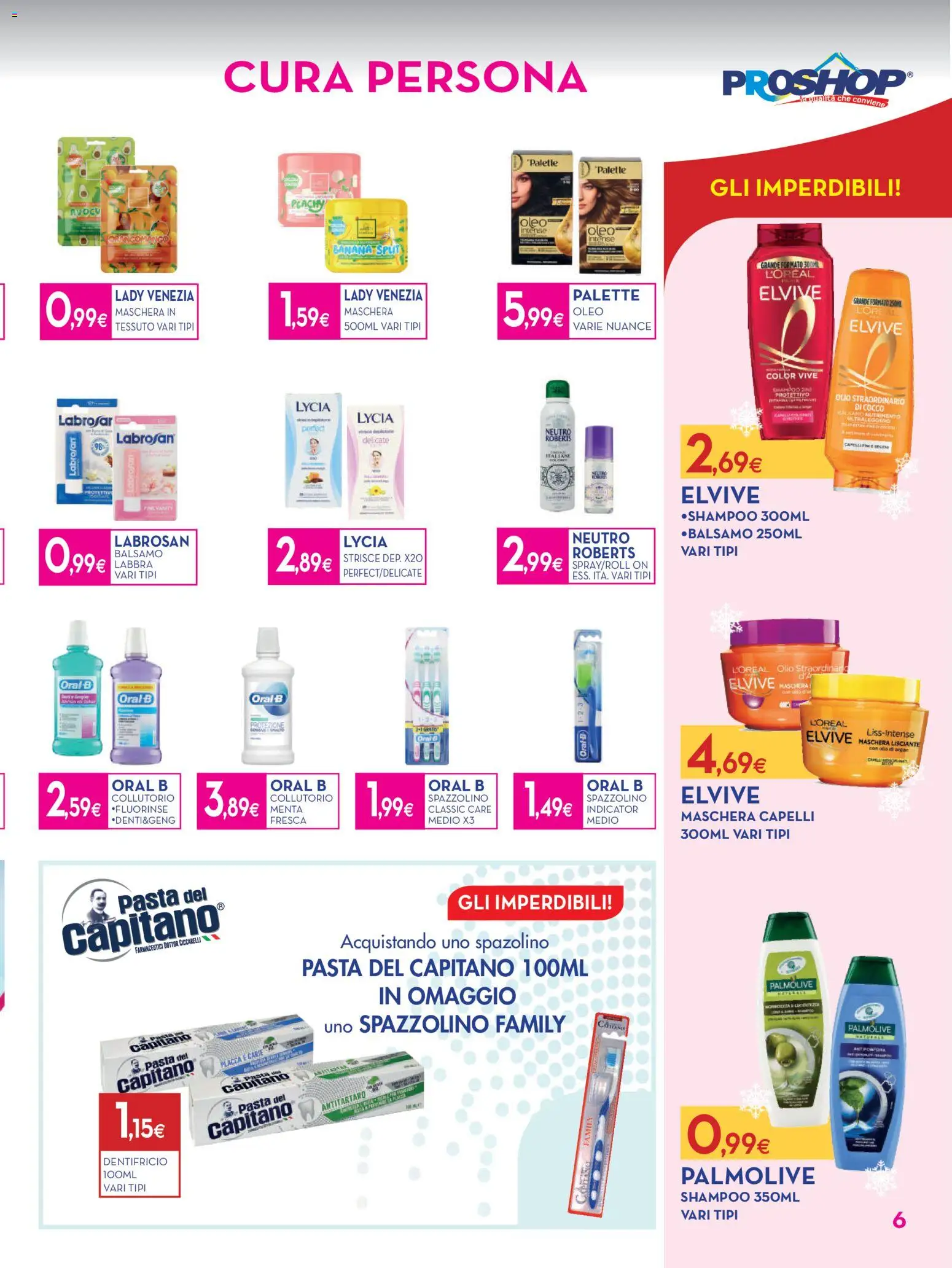 Volantino Proshop del 22.01.2026 | Pagina: 7 | Prodotti: Shampoo, Maschera, Spazzolino, Cocco