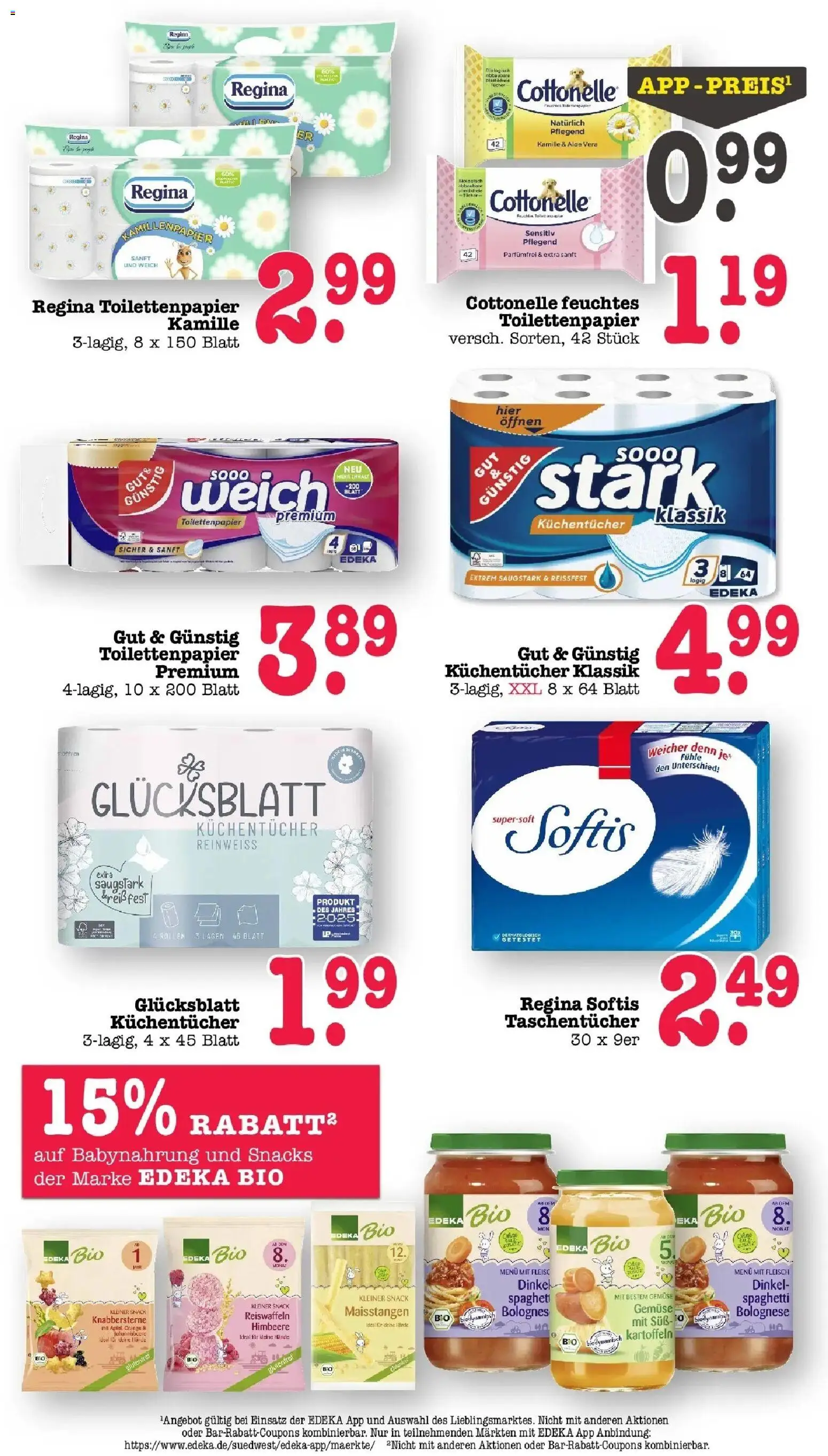 Edeka prospekt Offenbach	 – gültig ab 15.03.2026 | Seite: 51 | Produkte: Kartoffeln, Babynahrung, Himbeere, Feuchtes Toilettenpapier