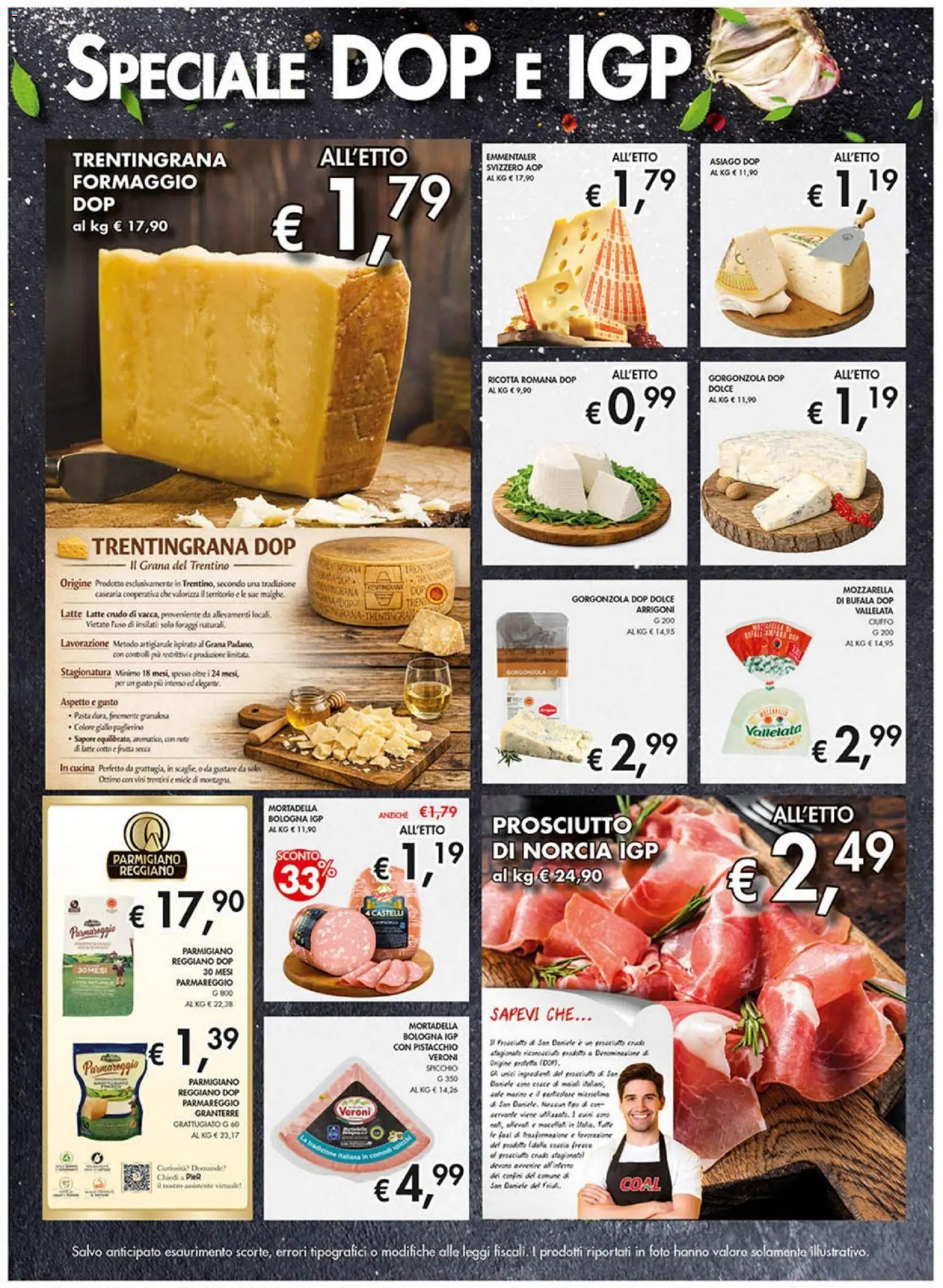 Volantino Coal del 27.02.2026 | Pagina: 5 | Prodotti: Prosciutto Crudo, Mozzarella, Mortadella, Miele