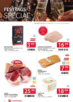 Transgourmet Flugblatt ab 22.12.2025 gültig | Seite: 26 | Produkte: Rindfleisch