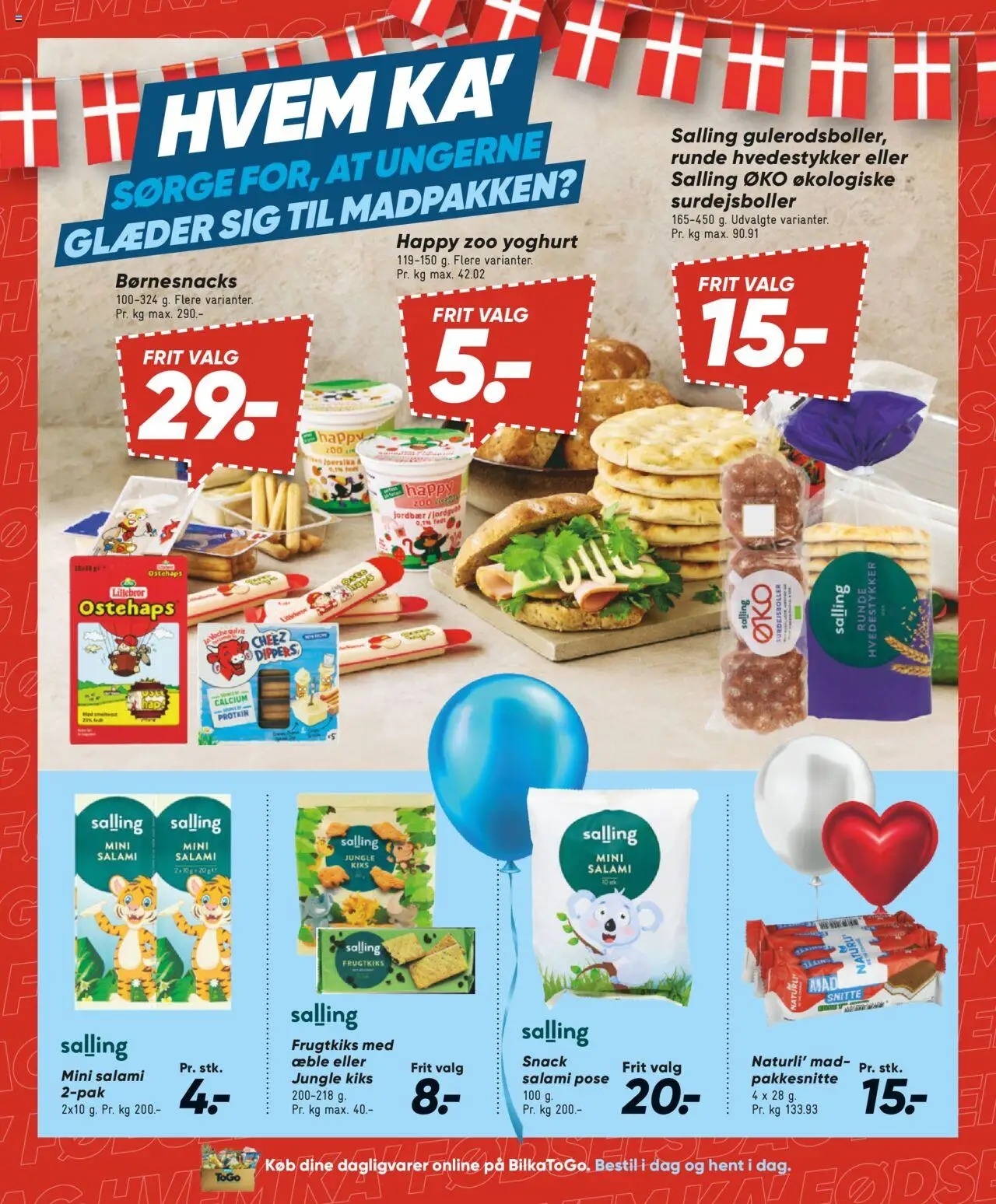 Bilka Tilbudsavis gyldig fra 08.08.2025 | Side: 20 | Produkter: Yoghurt, Salami, Jordbær, Ostehaps
