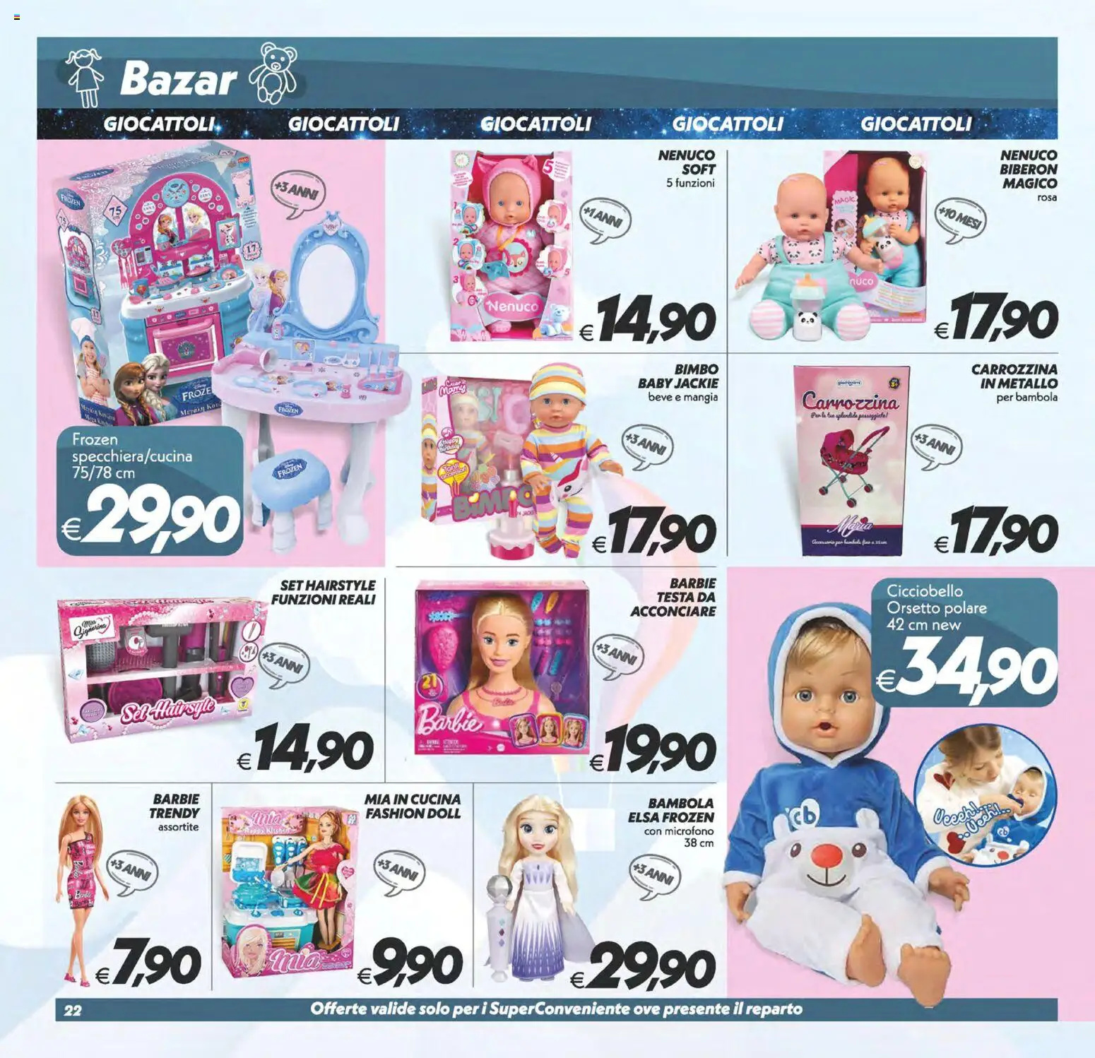 Volantino SuperConveniente del 24.10.2025 | Pagina: 22 | Prodotti: Biberon, Microfono