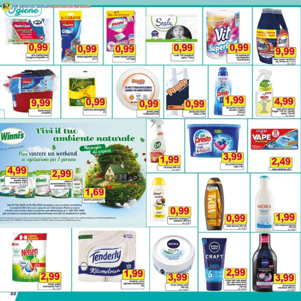 Volantino Pewex del 25.07.2025 | Pagina: 22 | Prodotti: Balsamo, Acqua micellare, Bagnoschiuma, Limone