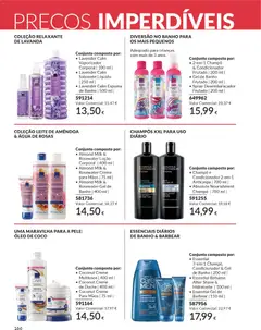 Pré-visualização Almond Milk & Rosewater Loção Corporal, Conjunto composto por: Almond Milk & Rosewater Loção Corporal | 400 ml | Almond Milk & Rosewater Creme para Mãos | 75 ml | Almond Milk & Rosewater Gel de Banho | 400 ml válido de 01.03.2026 | Página: 192 | Produtos: Condicionador, Espuma de banho, Sabonete, Óleo