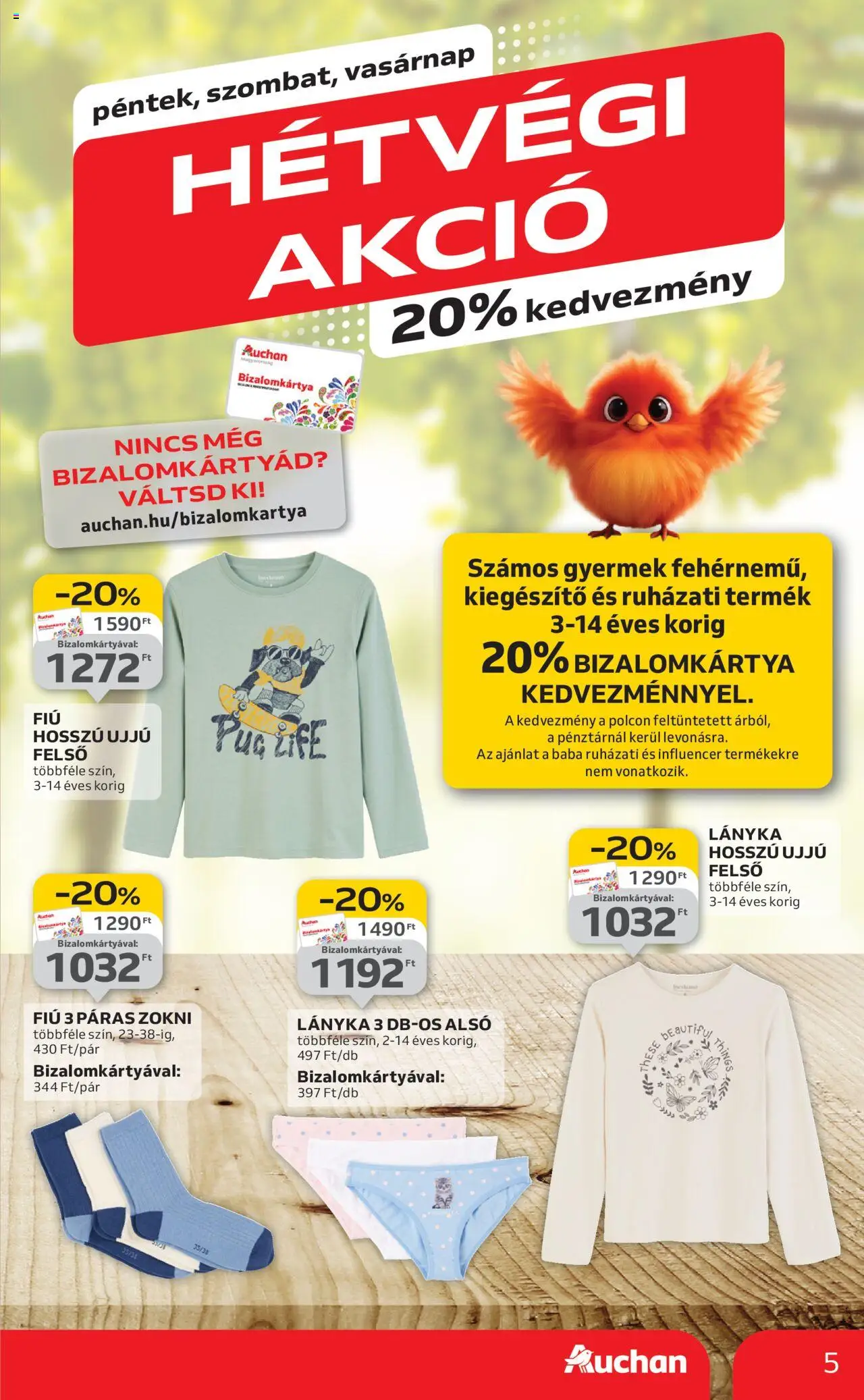 Auchan akciós ujság - amely érvényes a következő dátumtól: 28.08.2025 | Oldal: 5 | Termékek: Zokni