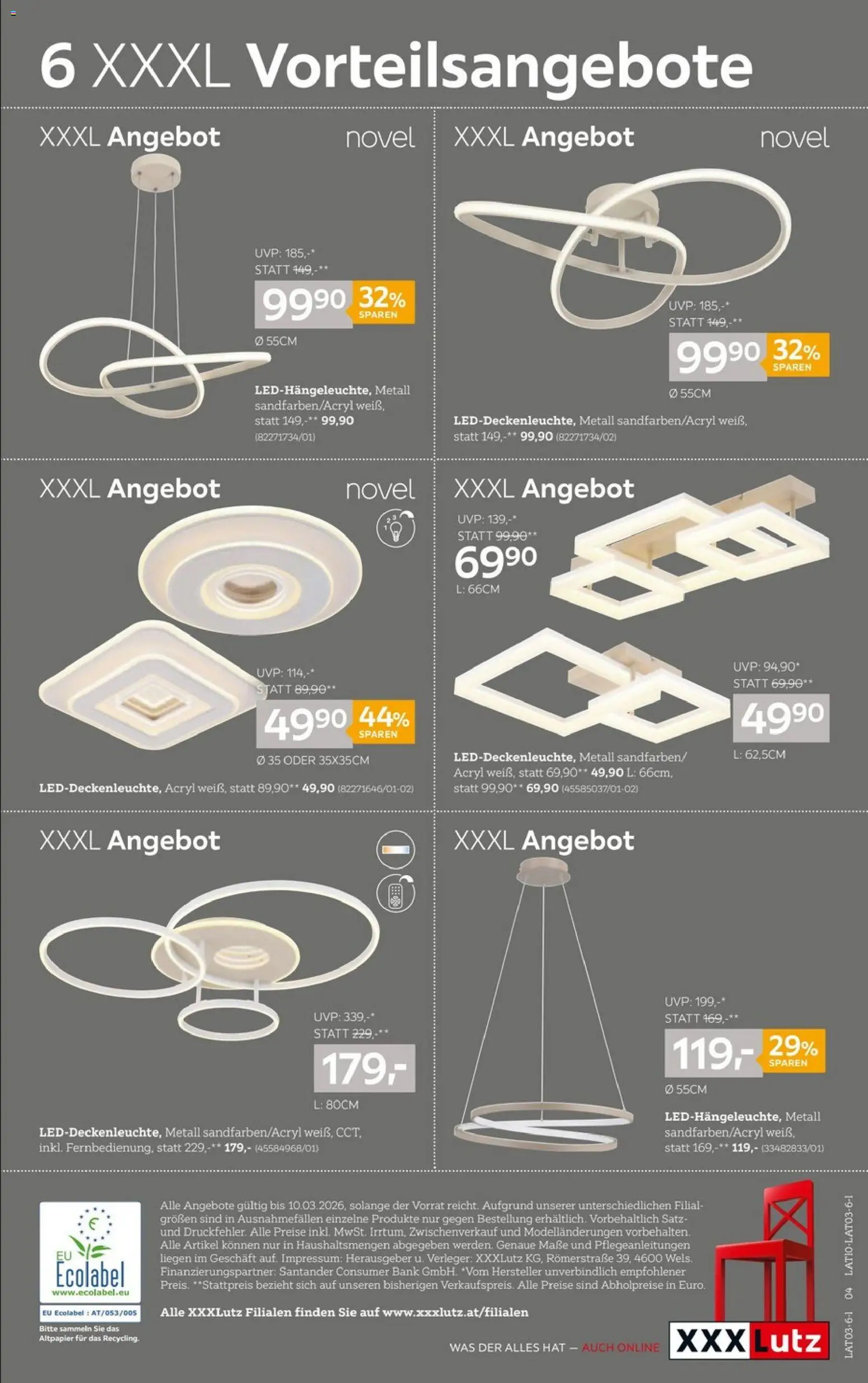 XXXLutz Leuchten gültig ab 23.02.2026 | Seite: 4
