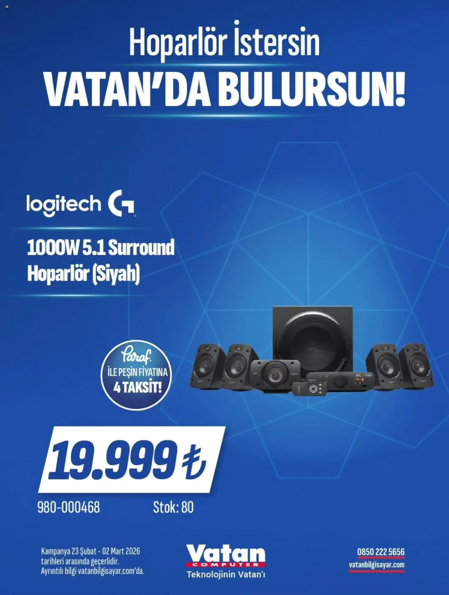 Vatan Bilgisayar İndirim - 23.02.2026 tarihinden itibaren geçerlidir | Sayfa: 10 | Ürünler: Hoparlör