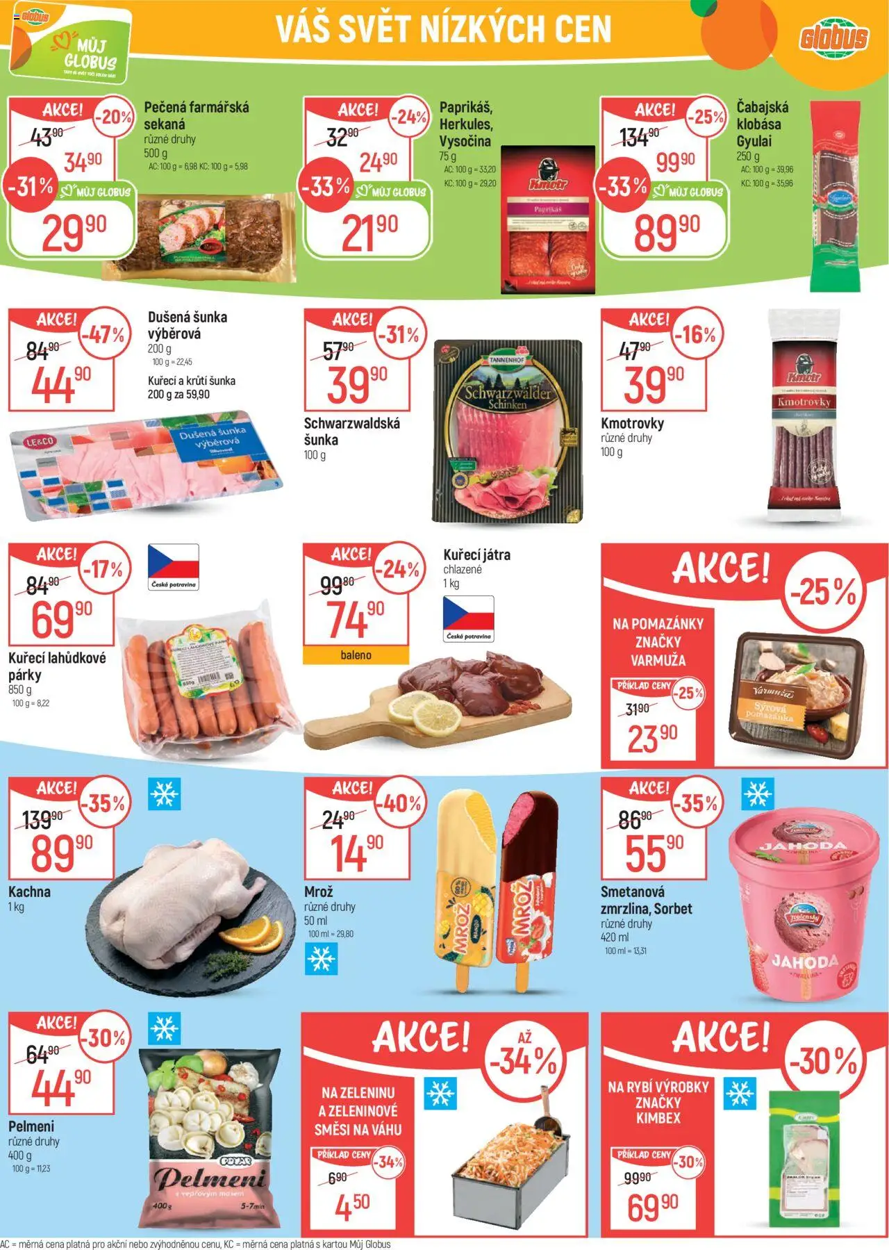 Globus leták - Ostrava od 10.09.2025 | Strana: 16 | Produkty: Krůtí šunka, Pomazánky, Párky, Klobása