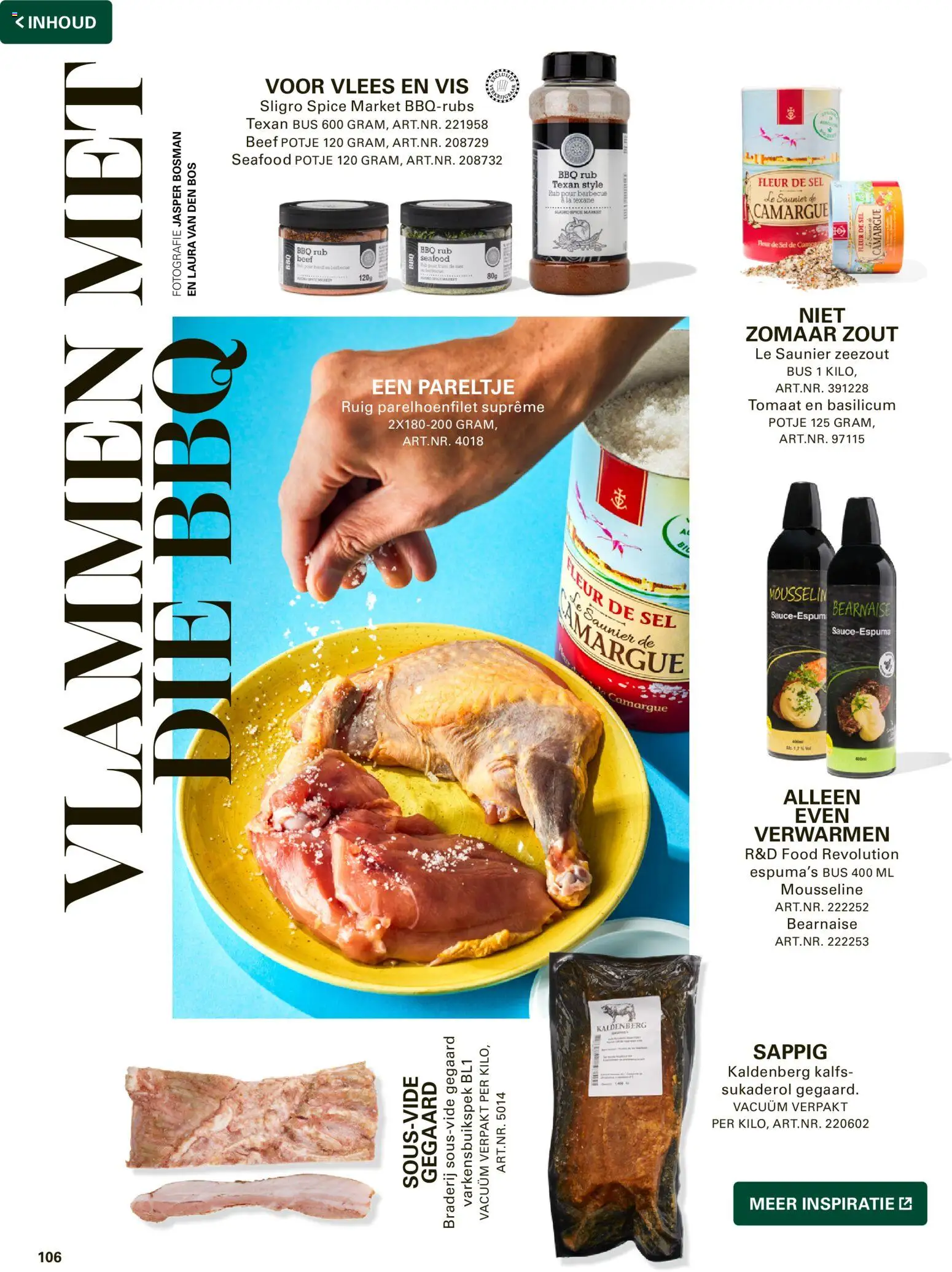 {H1} | Pagina: 106 | Producten: Kisperec, Vis, Zeezout, La