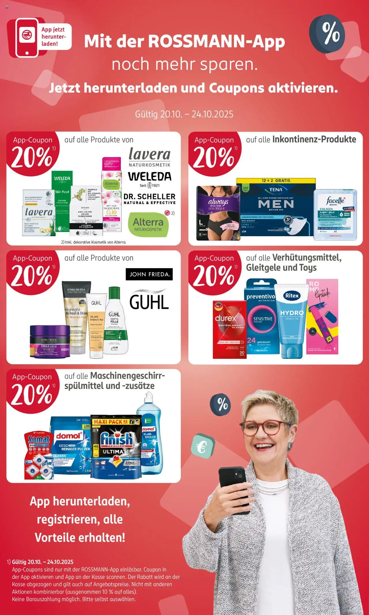 Rossmann Prospekt 	 – gültig ab 20.10.2025 | Seite: 14 | Produkte: Finish, Shampoo, Tagescreme