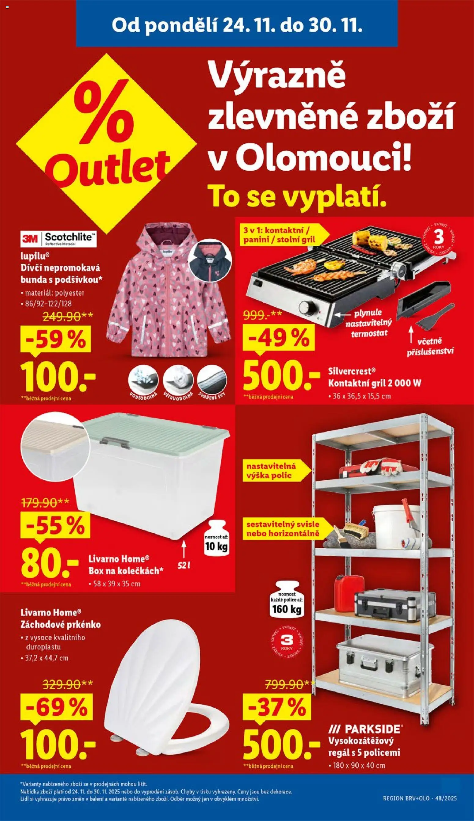 Lidl Black Friday od 24.11.2025 | Strana: 7 | Produkty: Stolní gril, Gril, Regál, Police