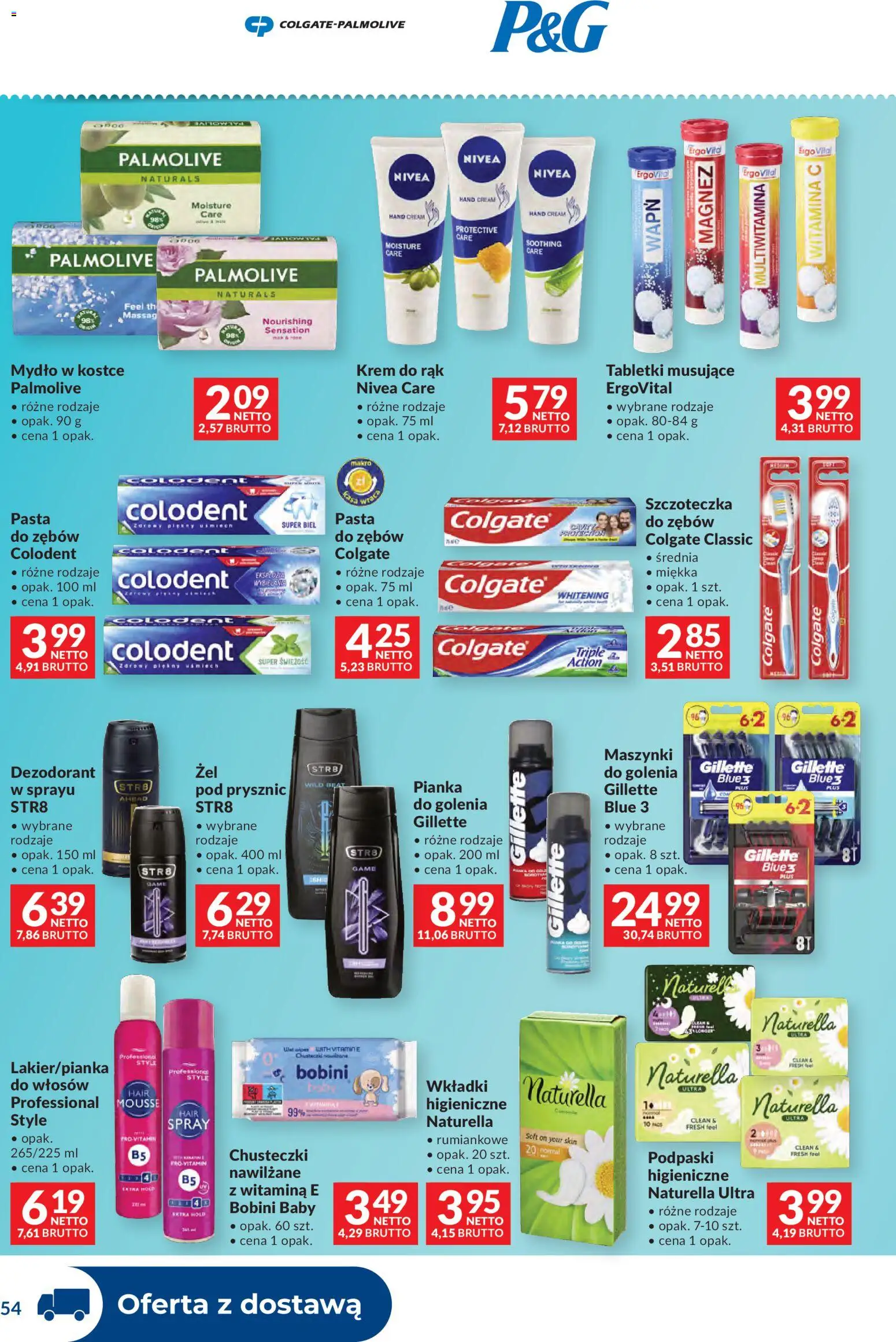 Makro Gazetka - Dystrybucja do sklepów od 27.12.2025 | Strona: 54 | Produkty: Gillette, Prysznic, Mydło, Dezodorant