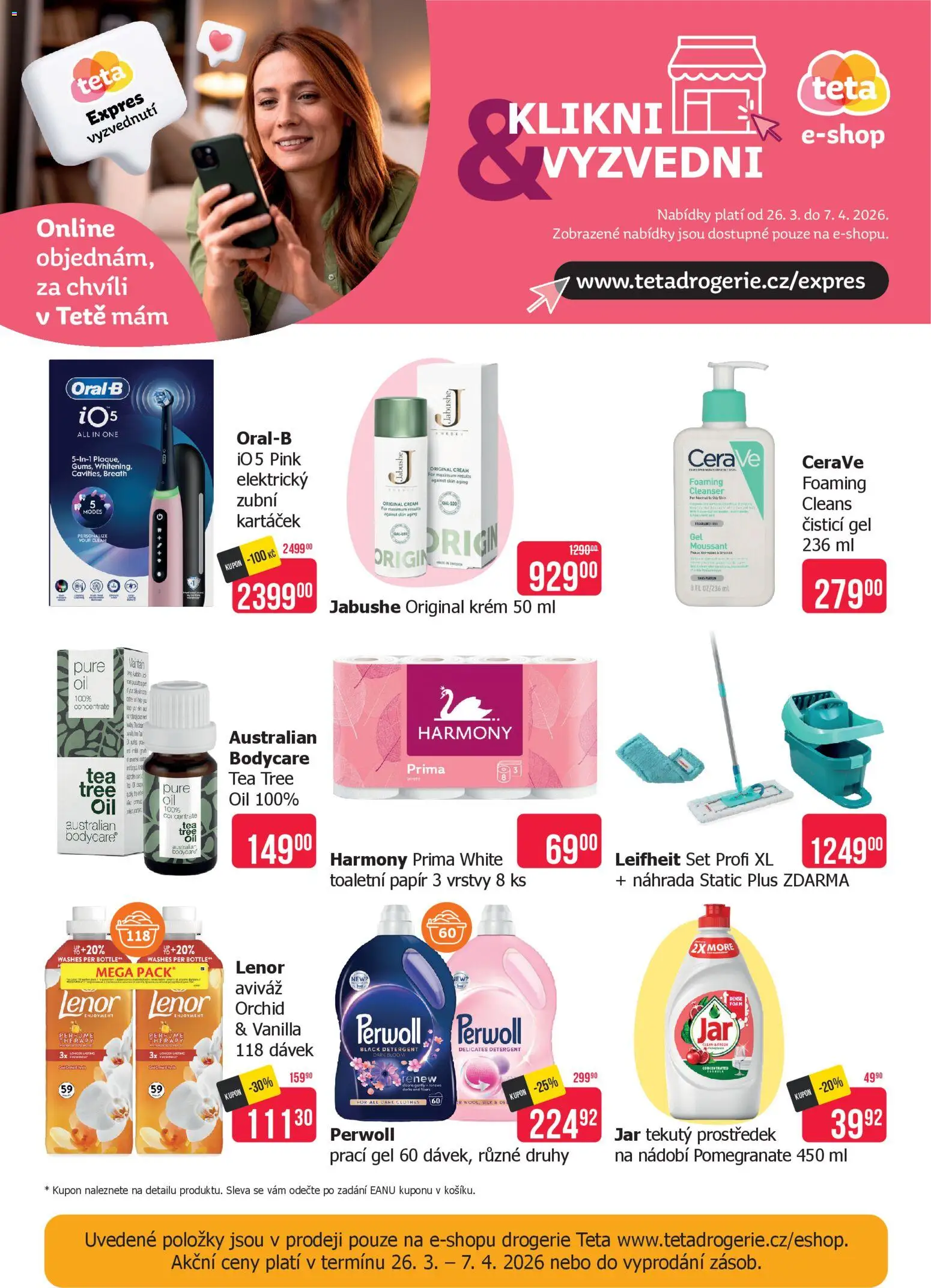 TETA Drogerie leták od 26.03.2026 | Strana: 22 | Produkty: Aviváž, Tea Tree Oil, Elektrický zubní kartáček, Jar