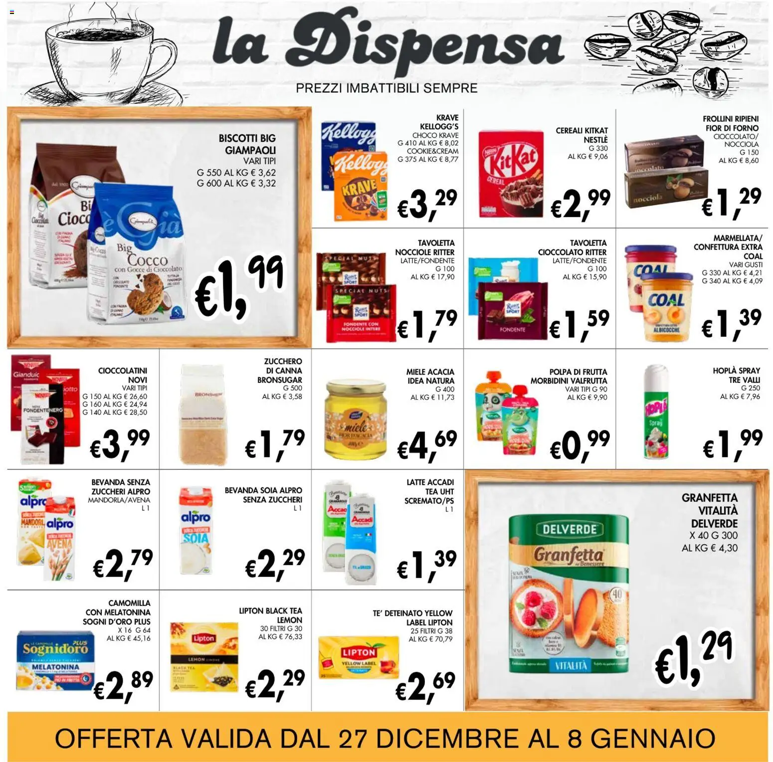 Volantino Coal del 27.12.2025 | Pagina: 16 | Prodotti: Cereali, Biscotti, Zucchero, Albicocche