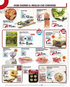 Anteprima del volantino Volantino COOP	 valido a partire dal 08.12.2025 | Pagina: 3 | Prodotti: Valeriana, Mazzancolle, Finocchi, Gorgonzola