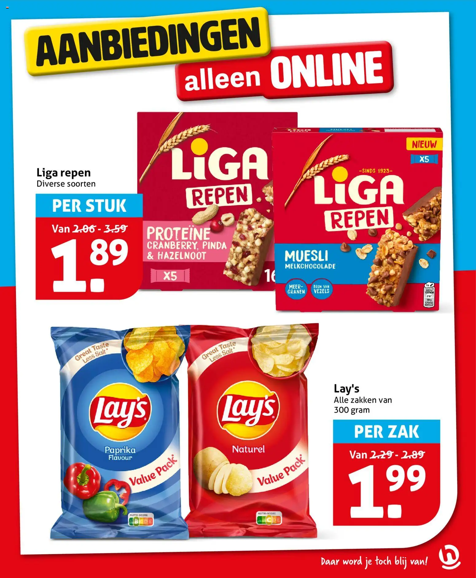 {H1} | Pagina: 35 | Producten: Granen, Zak, Muesli, Kész piskótalap