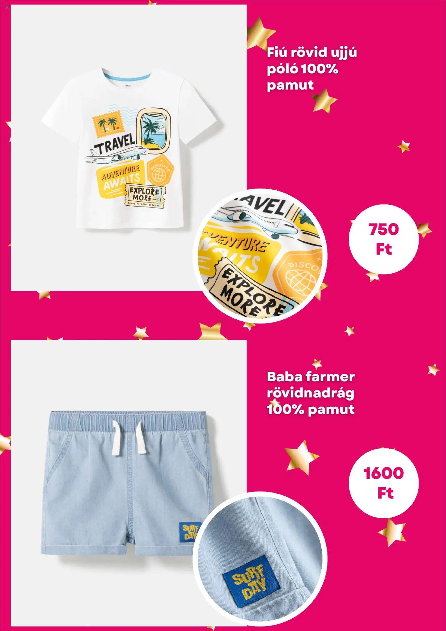 Pepco akciós ujság - amely érvényes a következő dátumtól: 23.04.2026 | Oldal: 3 | Termékek: Farmer, Rövidnadrág