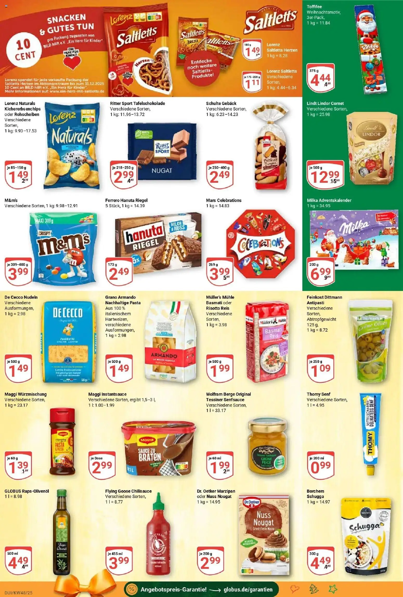 Globus prospekt Duisburg	 – gültig ab 23.11.2025 | Seite: 15 | Produkte: Maggi, Milch, Mars, Lindt
