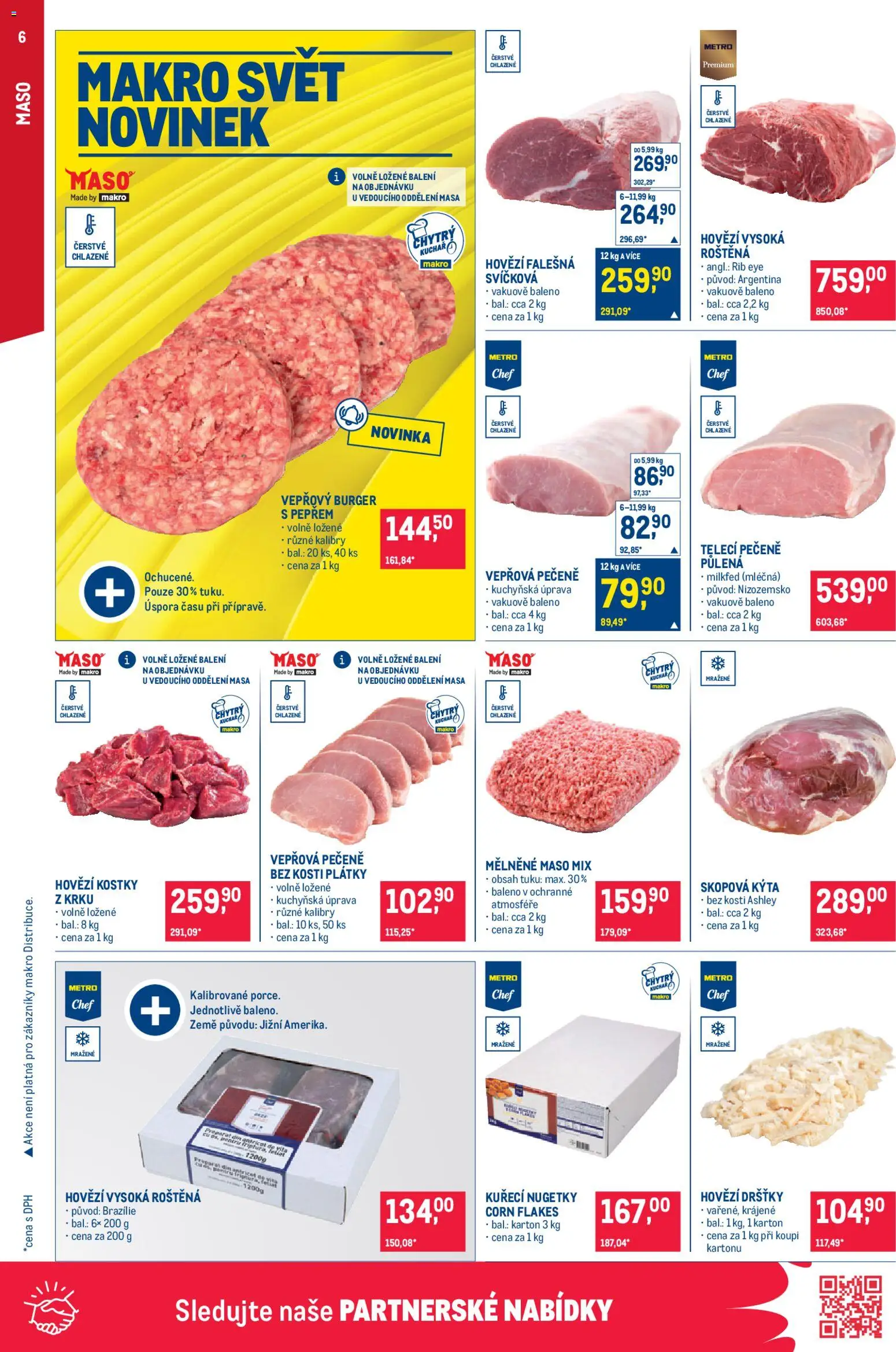 Makro leták - Gastronomie od 22.10.2025 | Strana: 6 | Produkty: Burger, Vepřová pečeně, Maso, Kýta