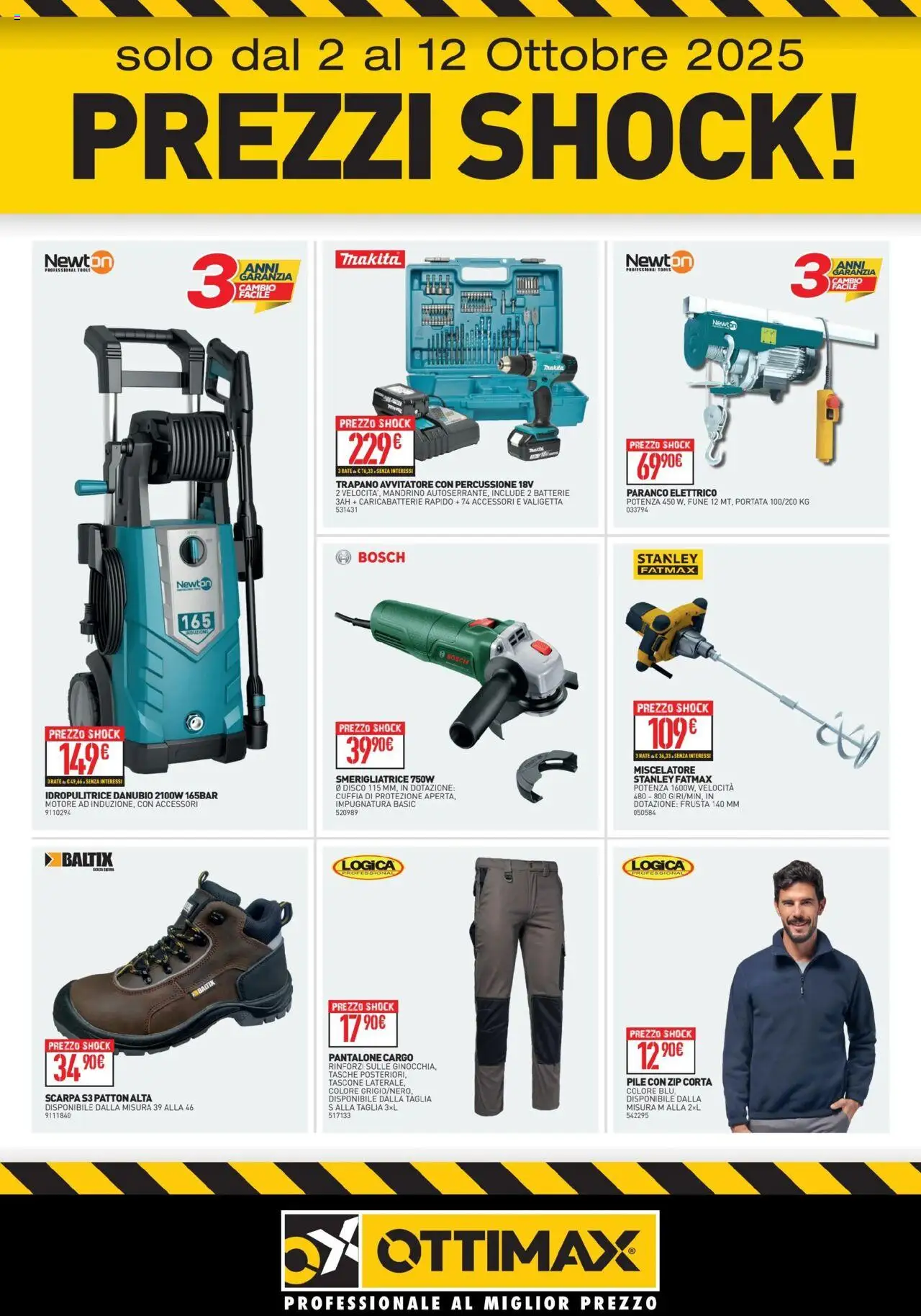 Volantino Ottimax del 02.10.2025 | Pagina: 2 | Prodotti: Pile, Disco, Smerigliatrice, Caricabatterie