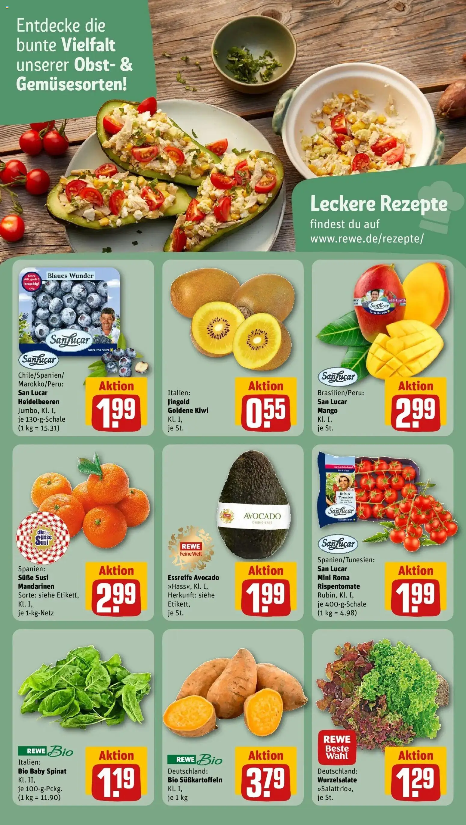 Rewe prospekt Niefern - Öschelbronn	 – gültig ab 16.02.2026 | Seite: 23 | Produkte: Tomaten, Heidelbeeren, Mango, Kiwi