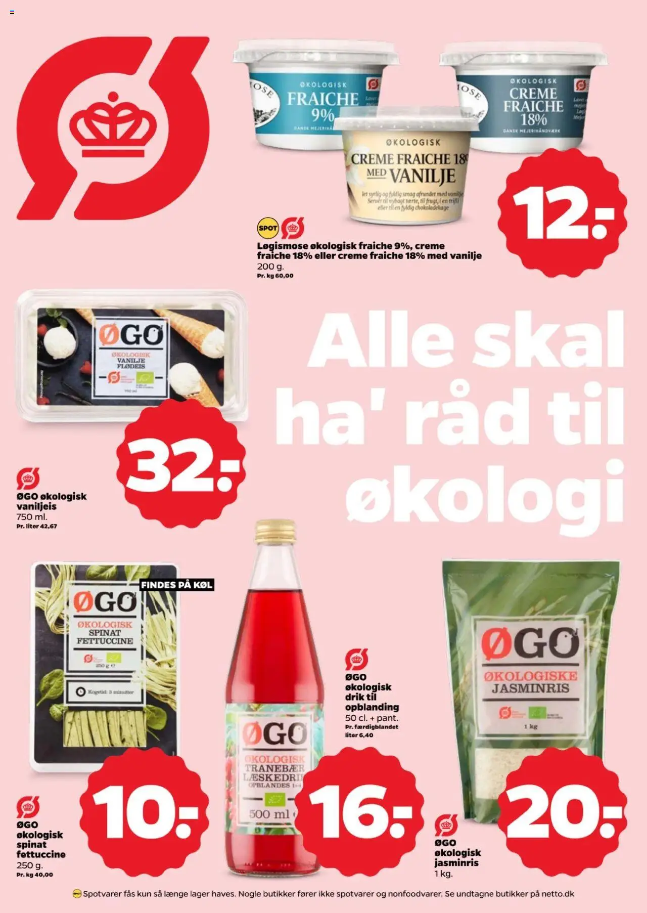 Netto Tilbudsavis gyldig fra 09.08.2025 | Side: 18 | Produkter: Creme fraiche, Pasta, Flødeis, Vanilje