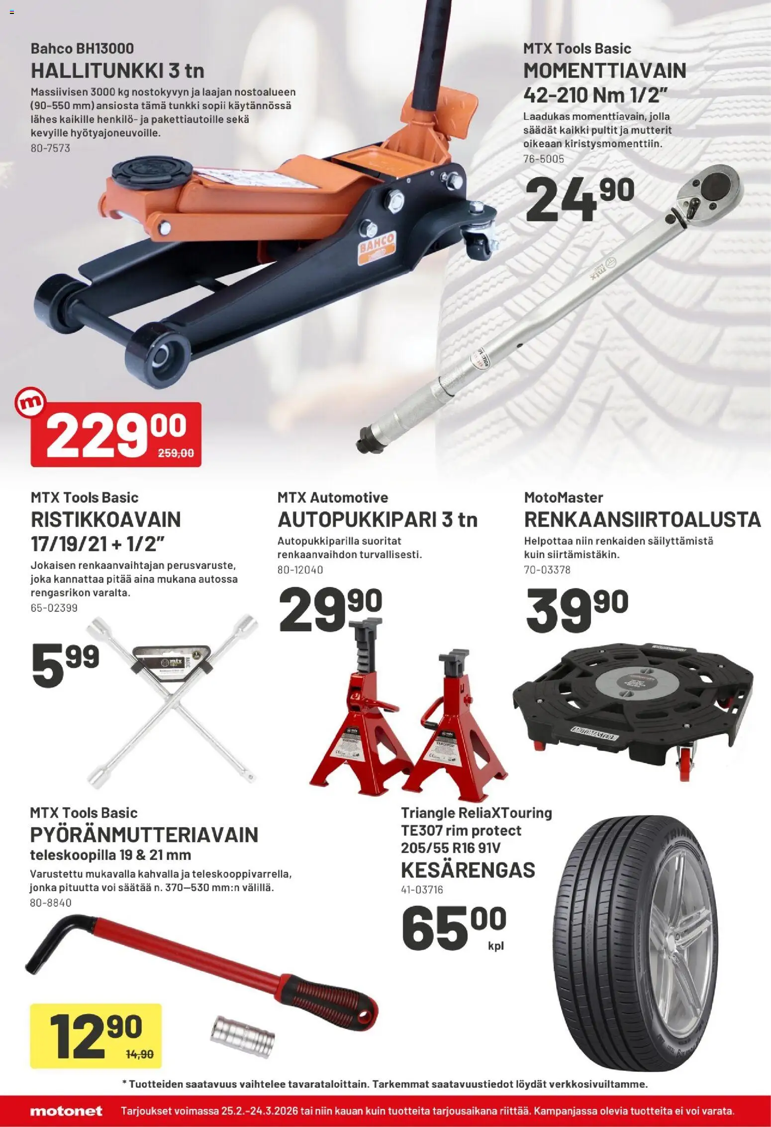 Motonet tarjoukset – voimassa 25.02.2026 alkaen | Sivu: 4 | Tuotteet: Mutterit, Voi