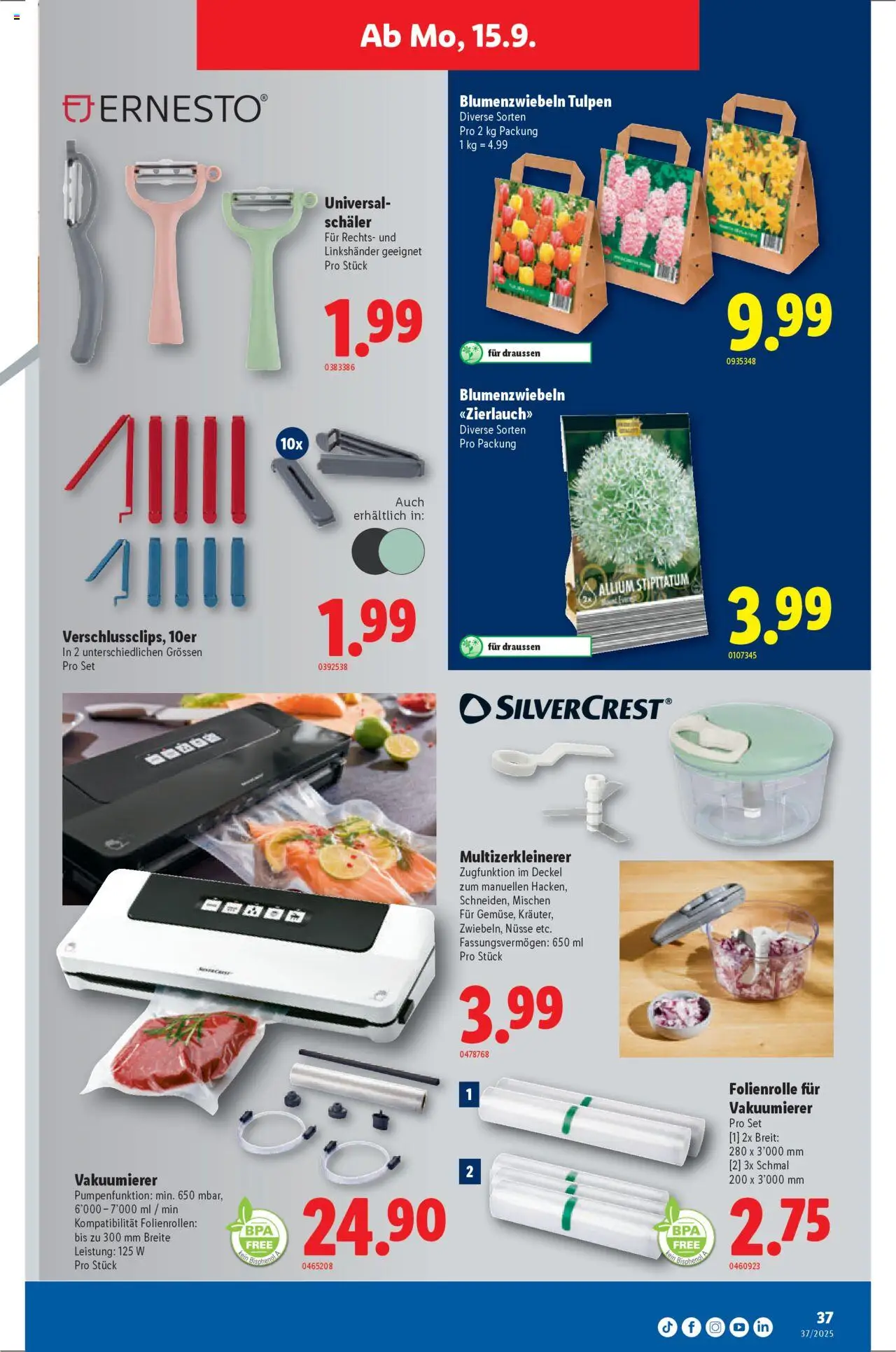Lidl Aktionen – gültig ab 11.09.2025 | Seite: 37 | Produkte: Nüsse