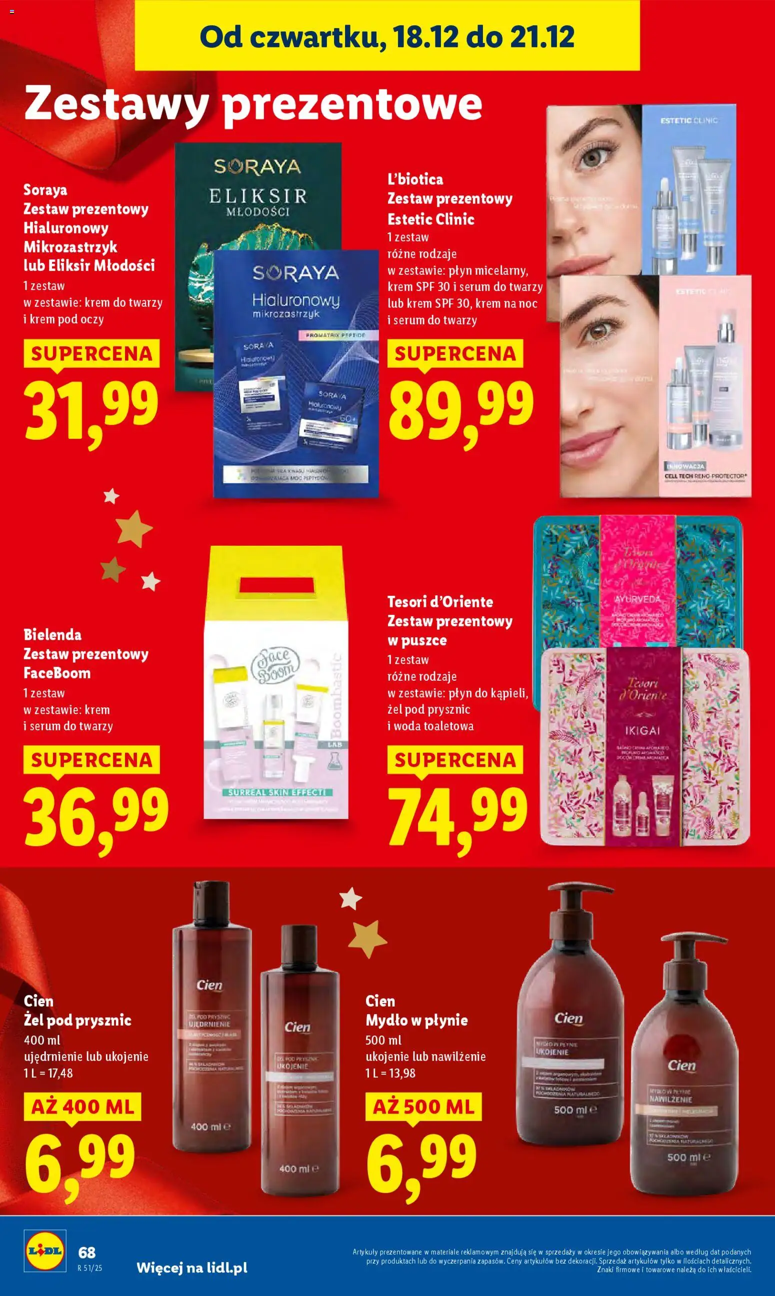 Lidl Gazetka od 18.12.2025 | Strona: 70 | Produkty: Mydło w płynie, Prysznic, Woda toaletowa, Mydło