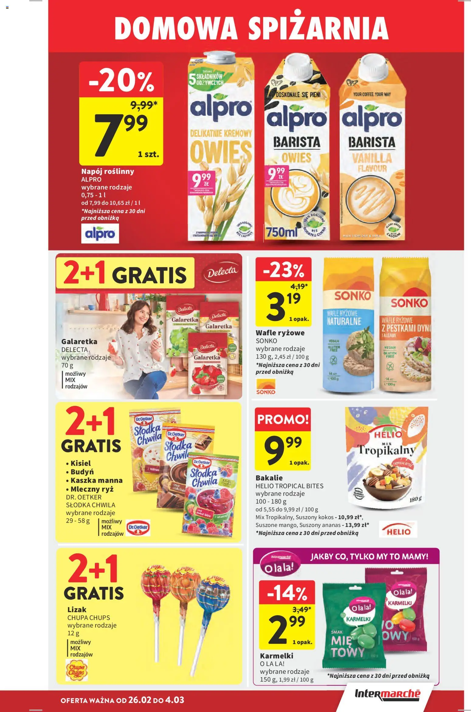 Intermarche Gazetka od 26.02.2026 | Strona: 29 | Produkty: Wafle, Alpro, Ryż, Ananas