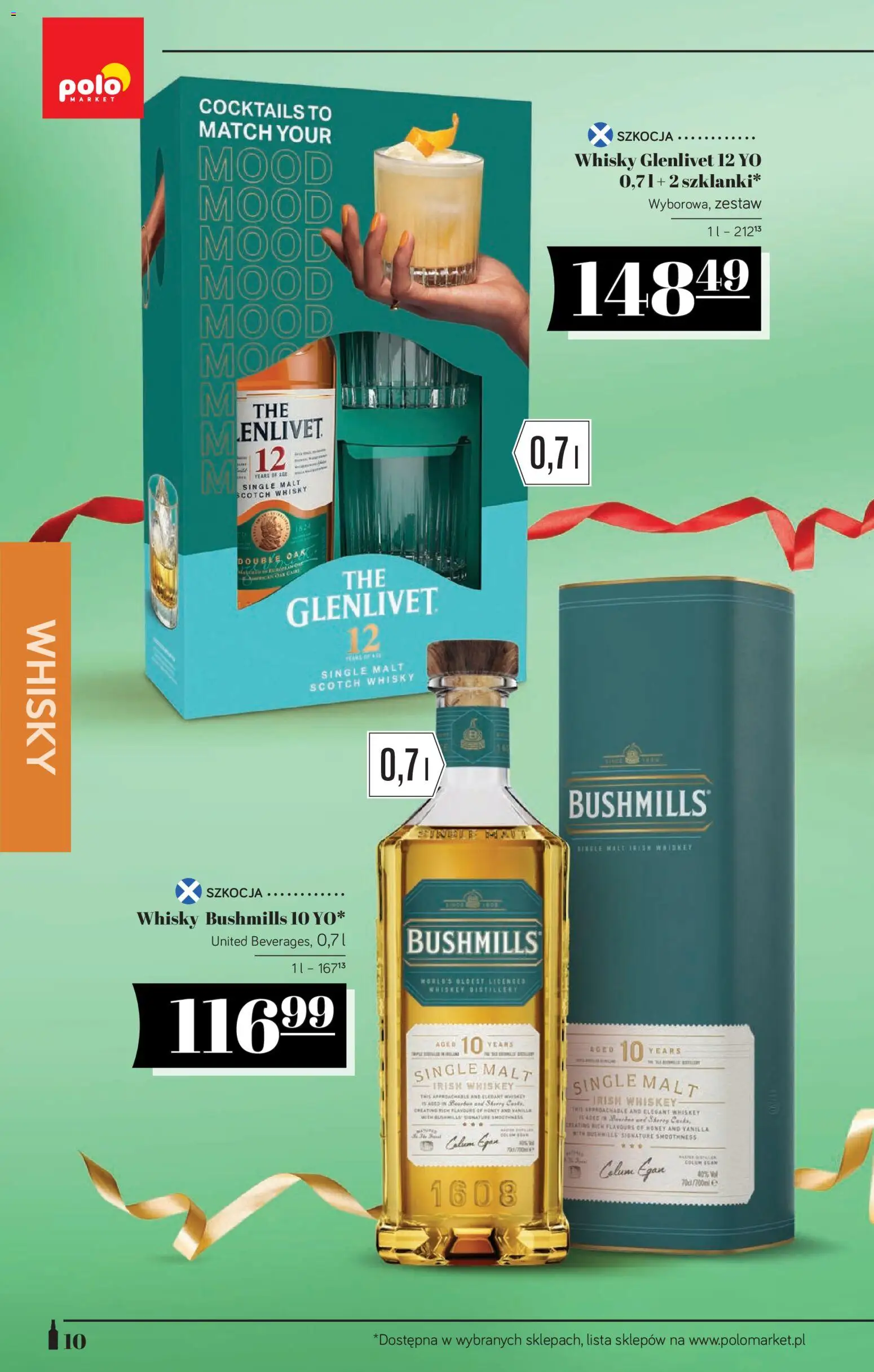 POLOmarket Katalog - Alkoholi od 19.01.2026 | Strona: 10 | Produkty: Whisky Bushmills, Whisky Single Malt, Whisky