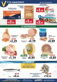 Volantino Visotto del 10.09.2025 | Pagina: 3 | Prodotti: Arrosto, Prosciutto Cotto, Trota, Gnocchi