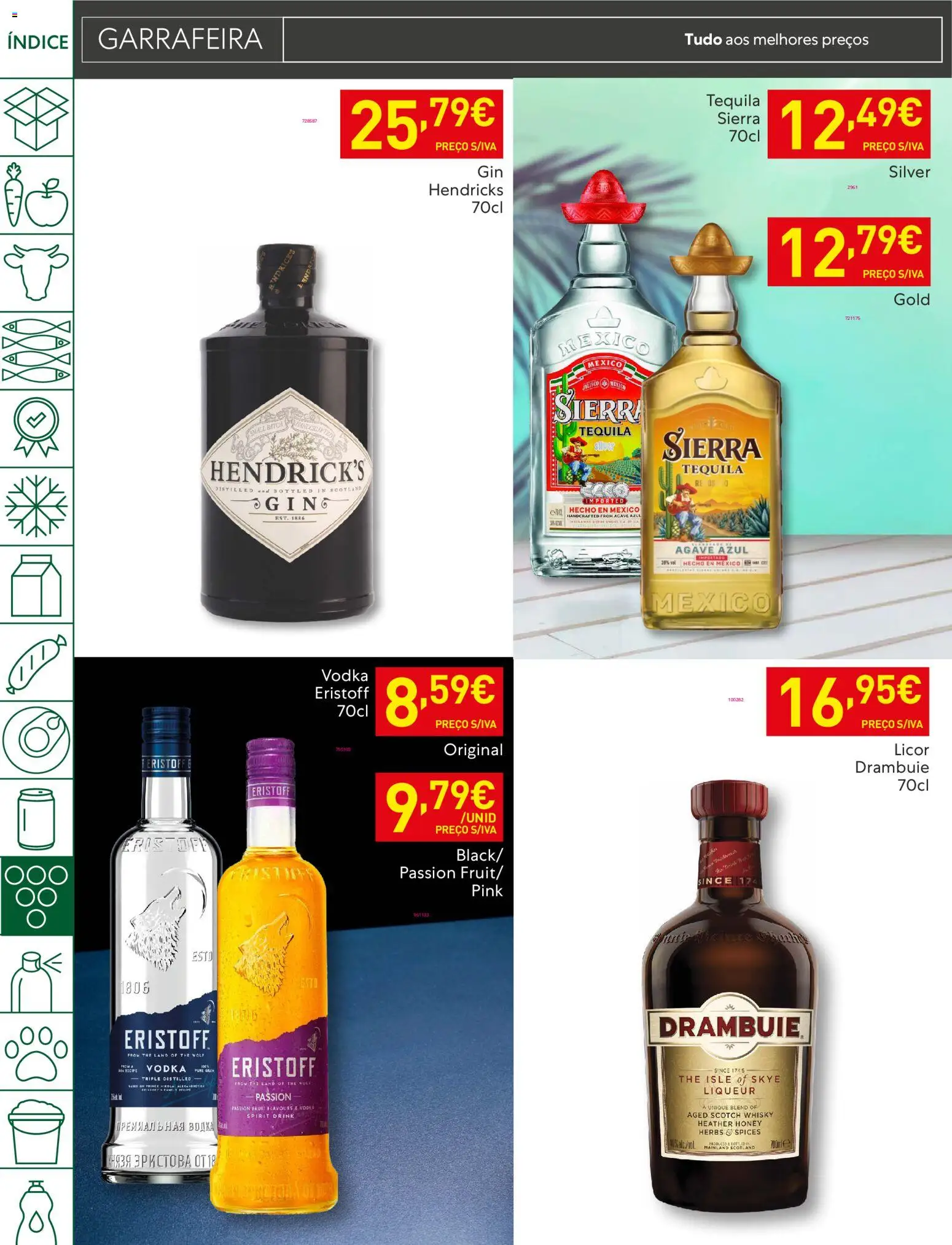 Recheio folheto │ válido de 27.01.2026 | Página: 40 | Produtos: Whisky, Licor, Tequila, Vodka
