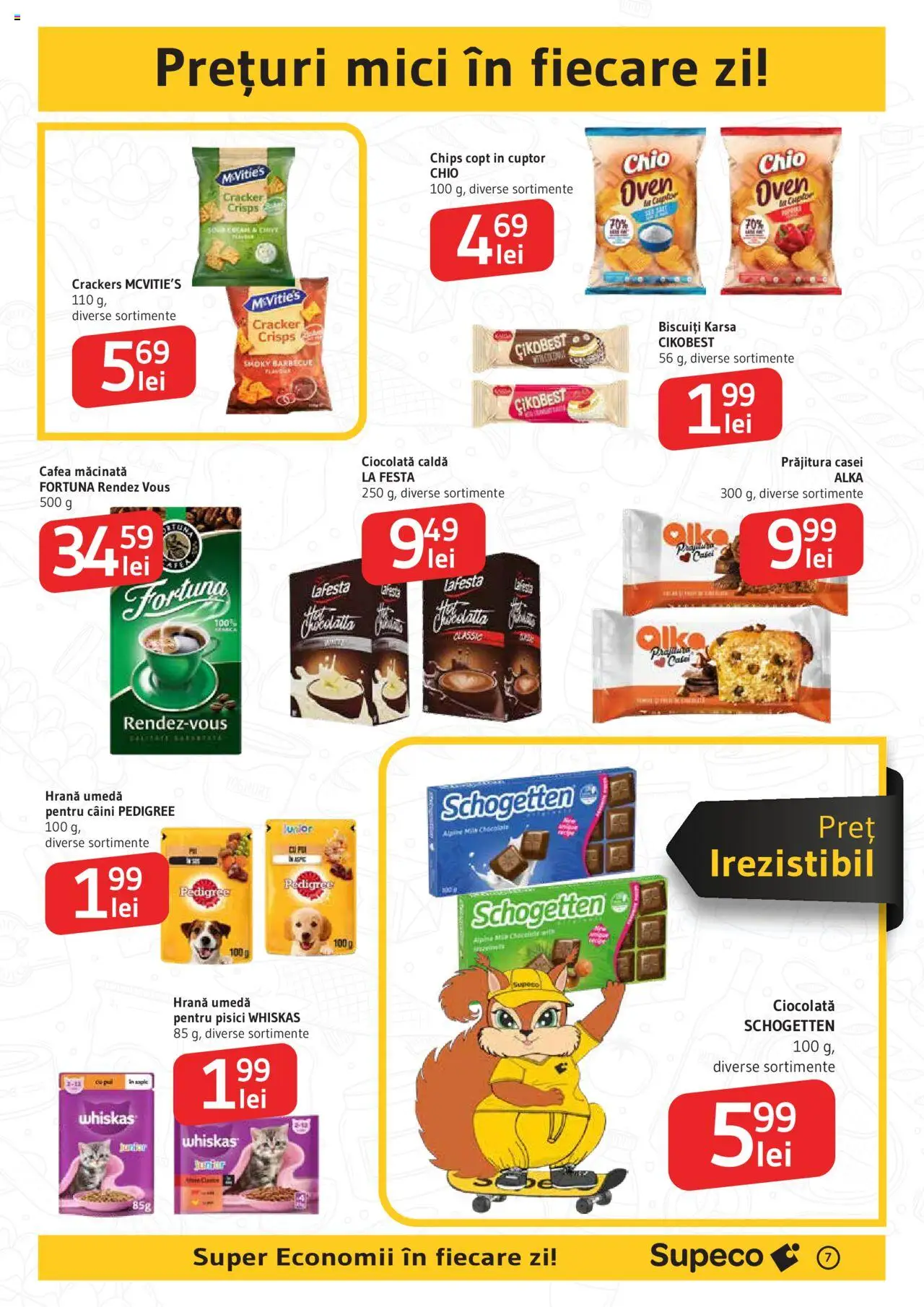 Noul catalog Supeco – valabil de la 02.10.2025 | Pagină: 7 | Produse: Cuptor, Cafea, Ciocolată, Biscuiți